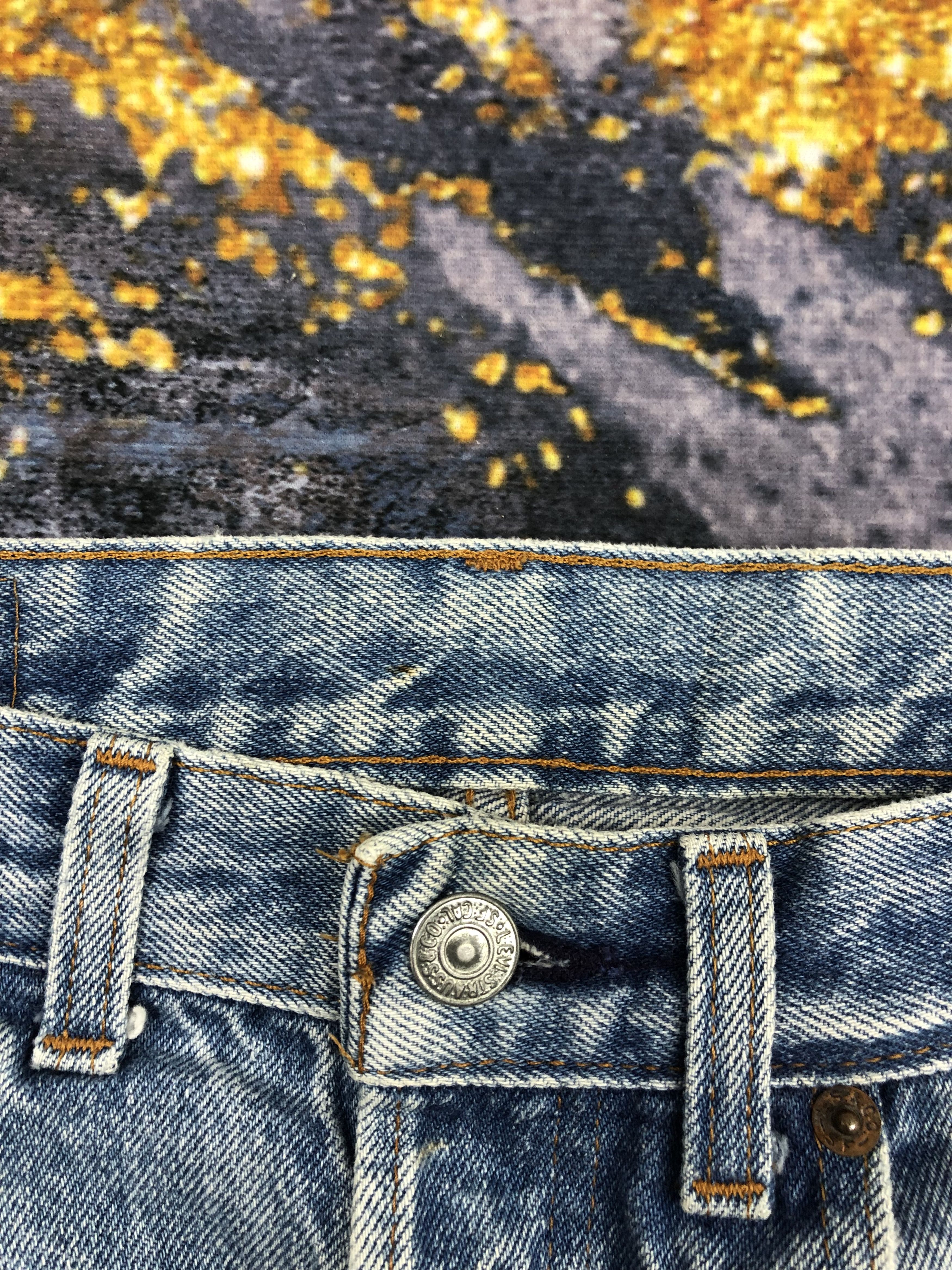 Levi's Vintage 80s Levis 501 Faded Blue Jeans DPP0059 Size US 30 / EU 46 - 8 Thumbnail