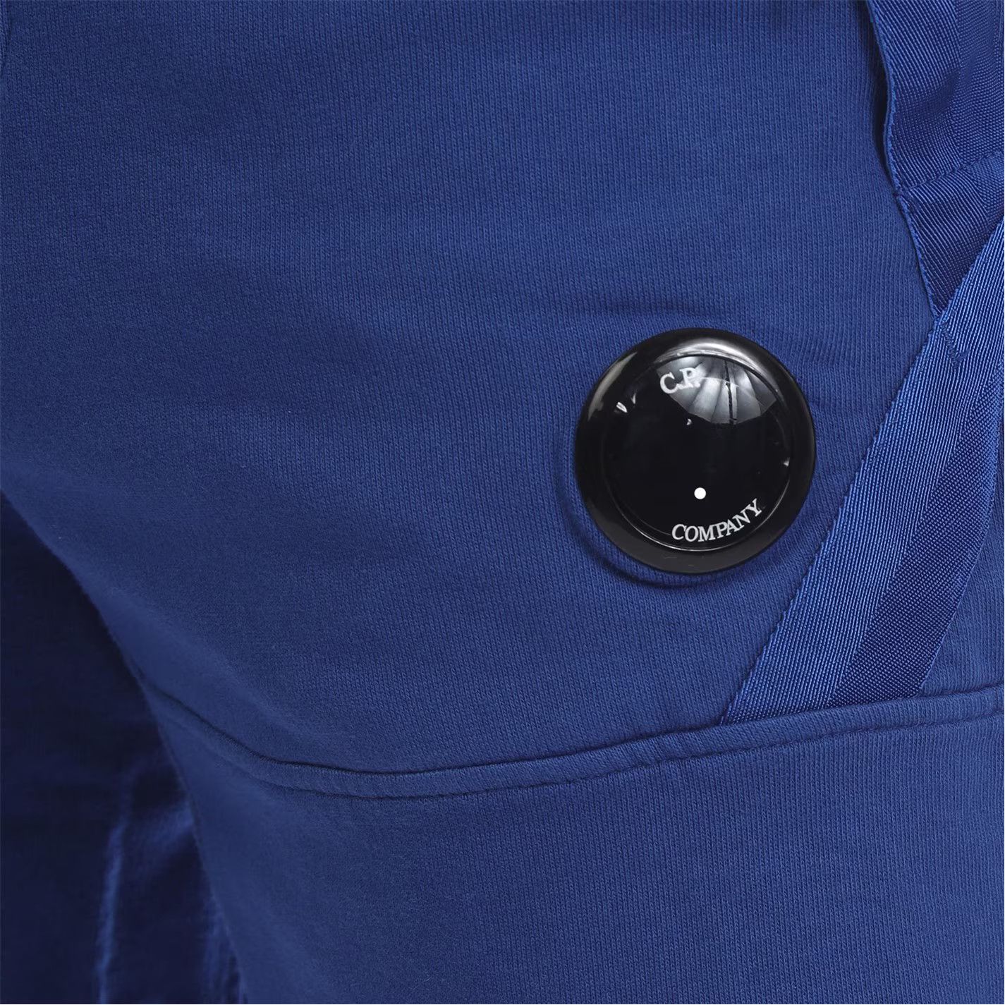 C.P. Company o1g2r1mq0426 Lens Fleece Shorts in Blue Size US 32 / EU 48 - 2 Thumbnail