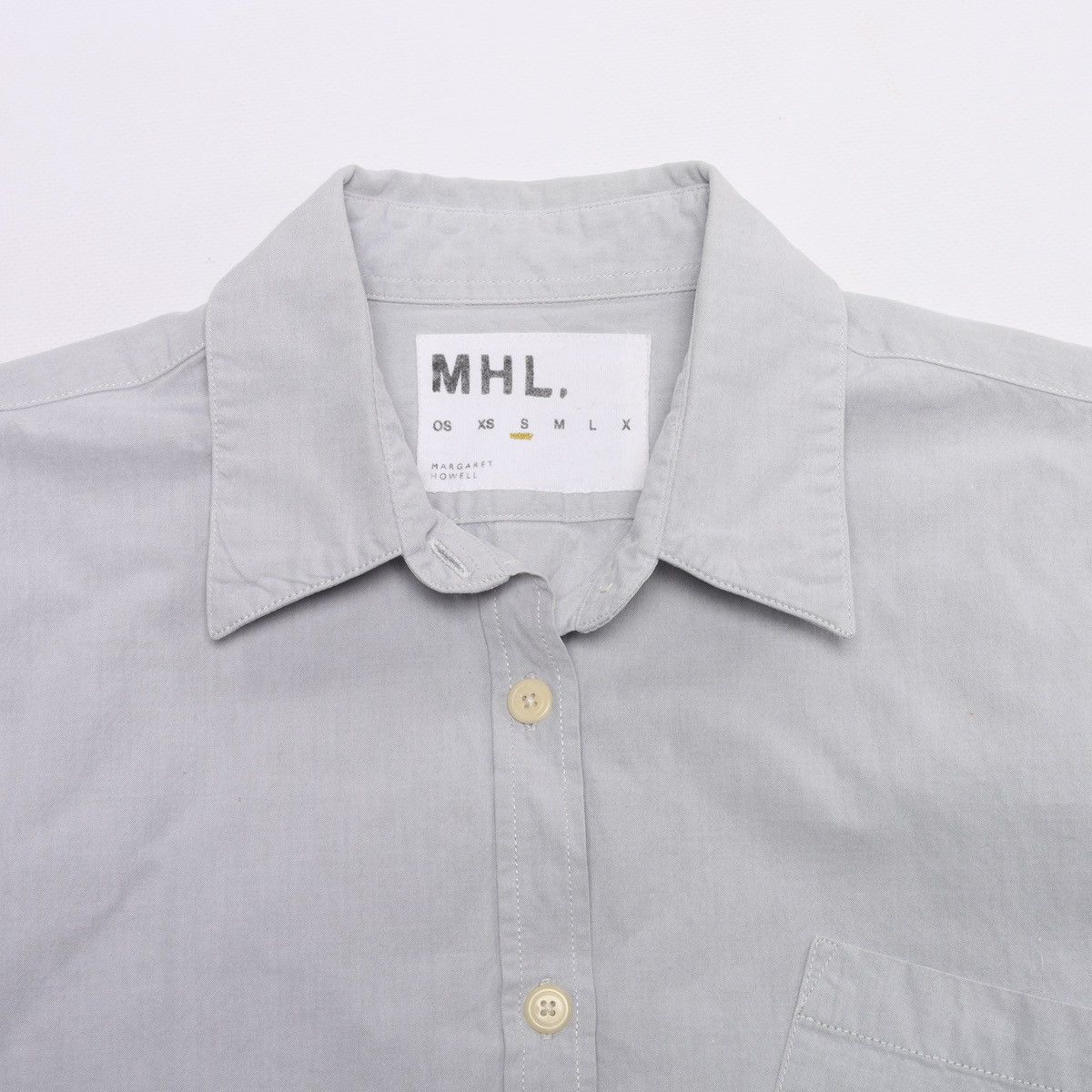 Margaret Howell MHL Margaret Howell Cotton Shirt Gray Grey Size S / US 4 / IT 40 - 7 Thumbnail