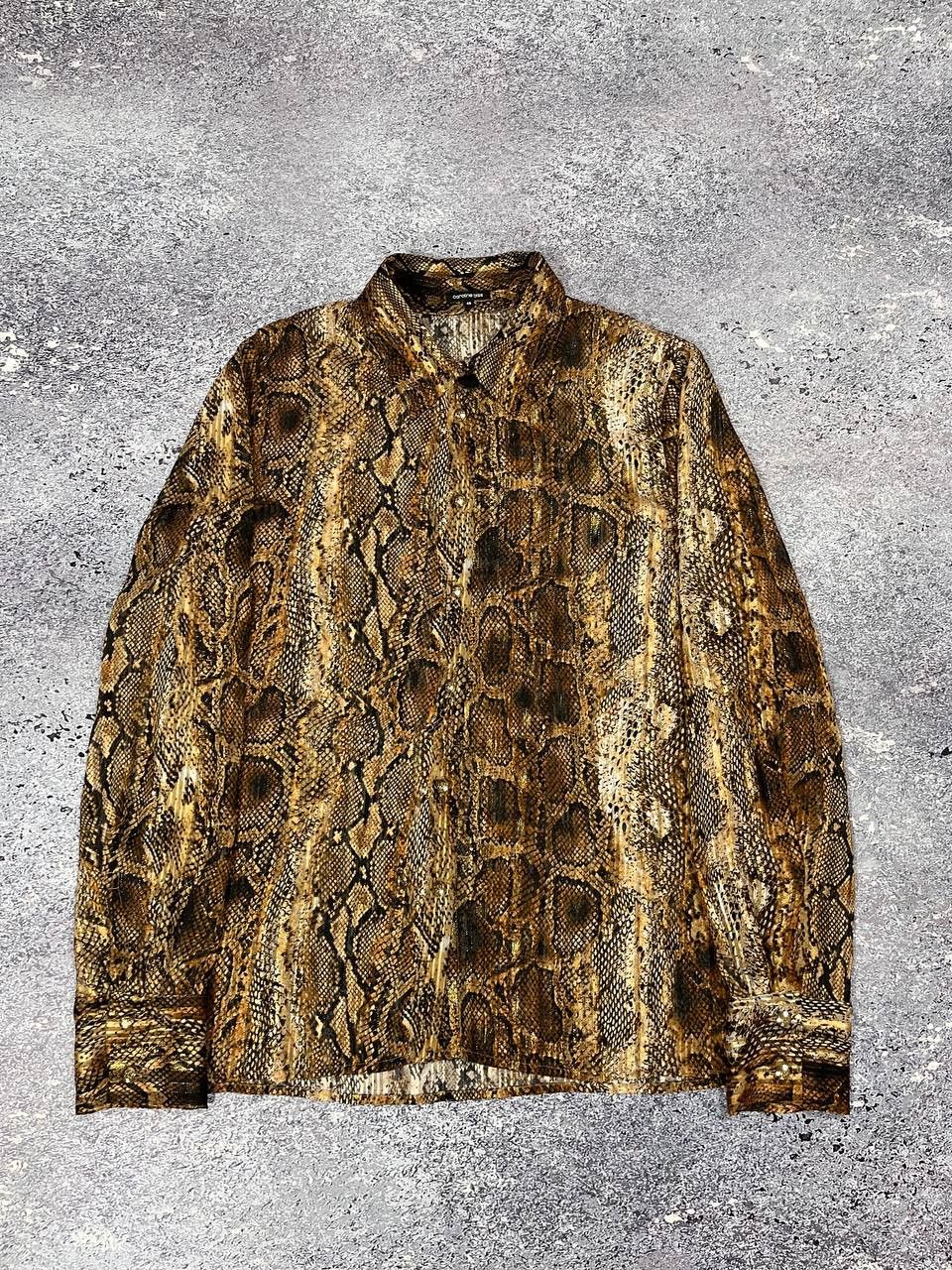Hysteric Glamour Roberto Cavalli Style Japanese Y2K Golden Snake Top Shirt Size S / US 4 / IT 40 - 4 Thumbnail
