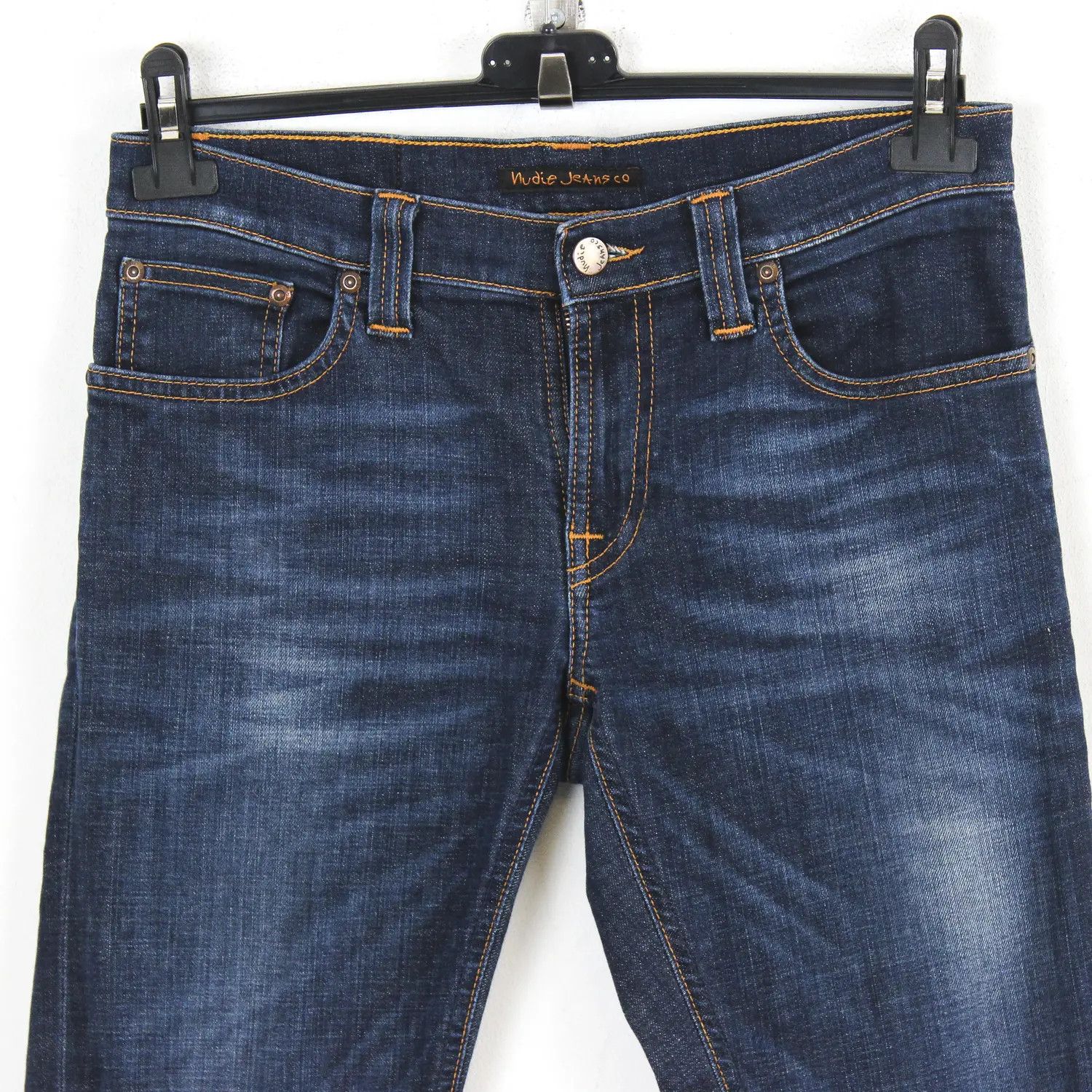 Nudie Jeans Tube Kelly Thin Ring Womens W28 L32 Slim Skinny Jeans Denim Size 28" / US 6 / IT 42 - 6 Thumbnail