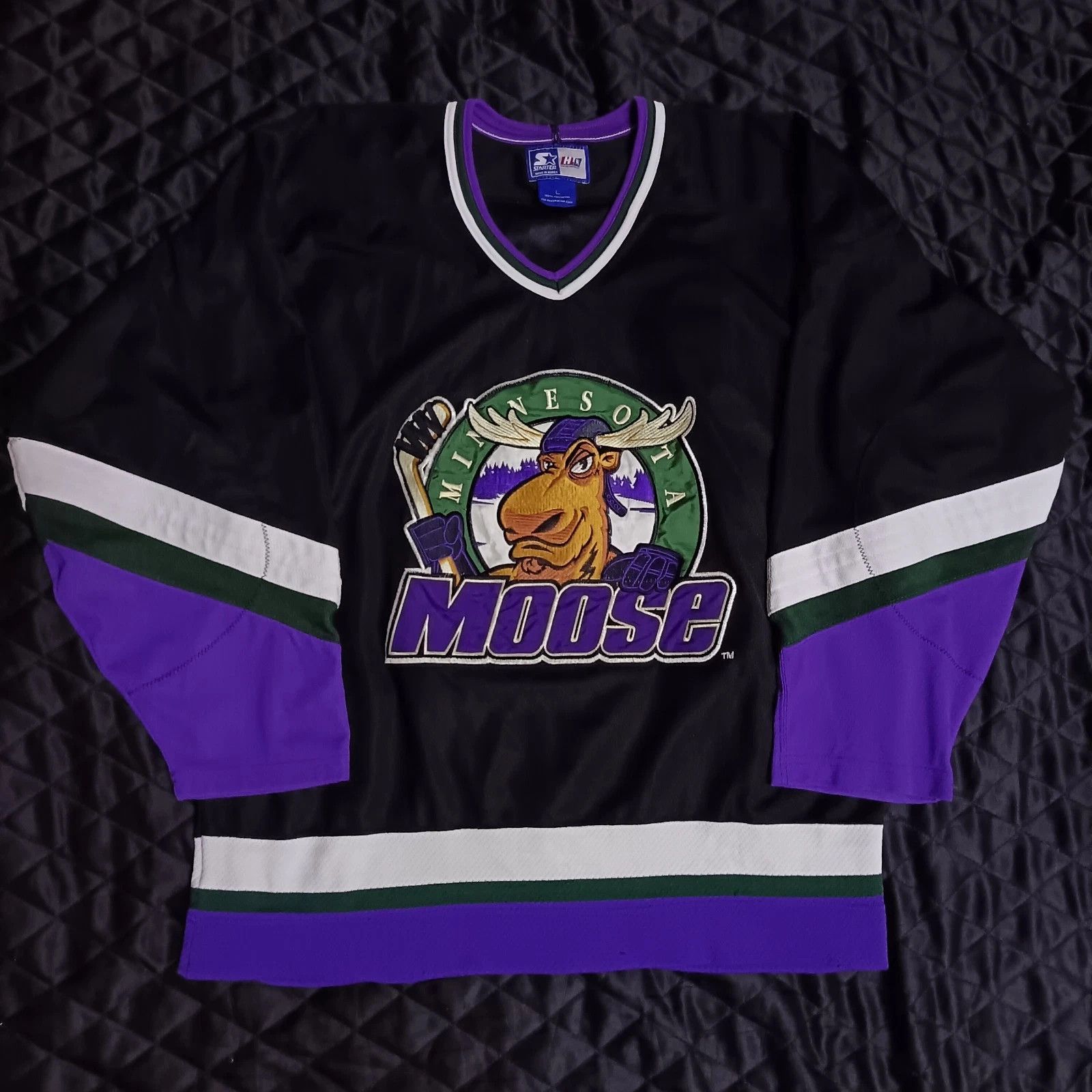 Starter Starter Minnesota Moose IHL NHL Vintage Ice Hockey Jersey Size US L / EU 52-54 / 3 - 1 Thumbnail