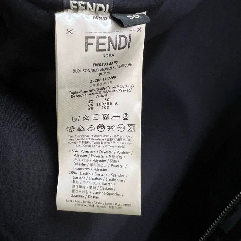 Fendi Fendi Full Print Zippered Jacket Size 50 Size US L / EU 52-54 / 3 - 3 Thumbnail