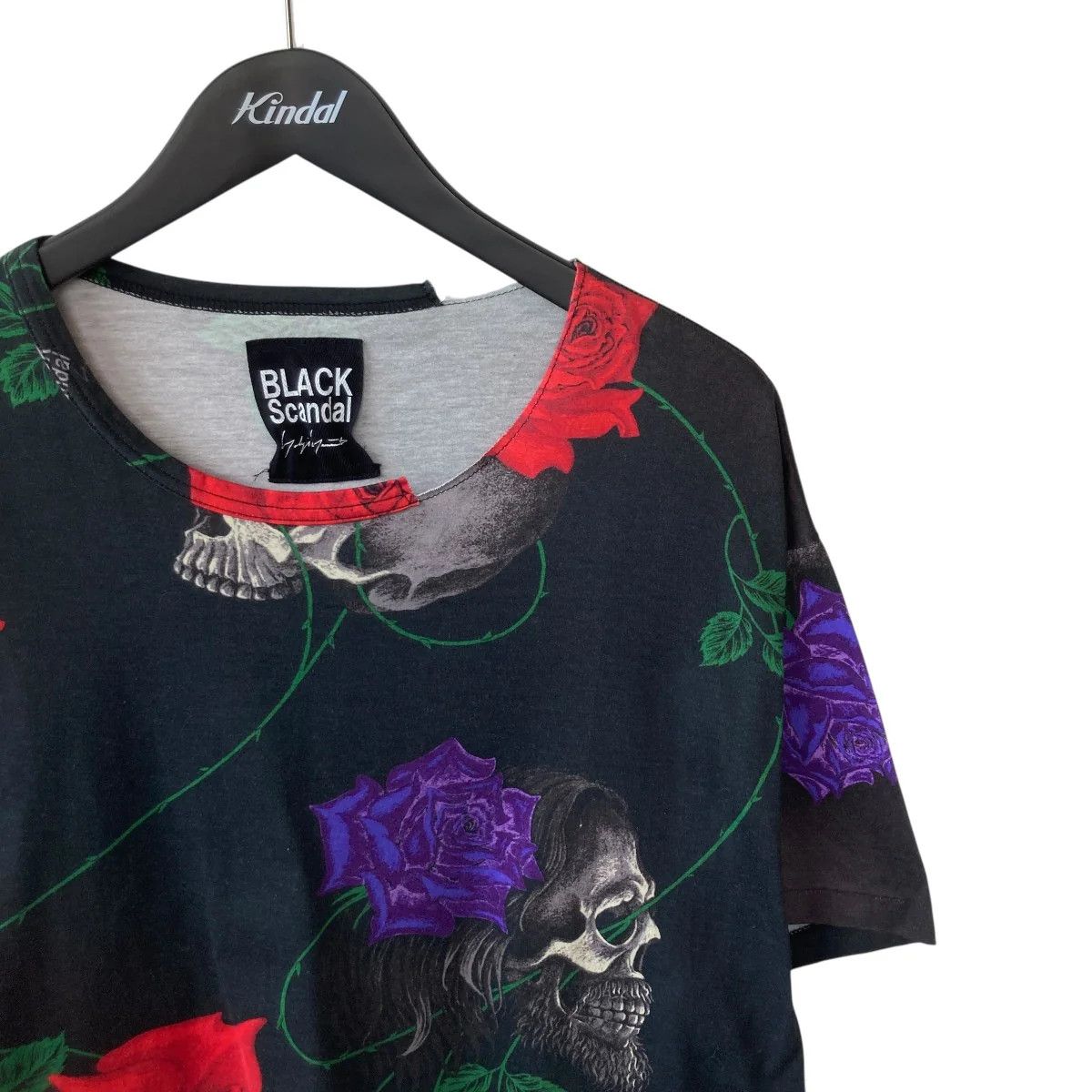 Yohji Yamamoto BLACK Scandal Yohji Yamamoto/ 18SS Skull Rose T-shirt Size US L / EU 52-54 / 3 - 3 Thumbnail