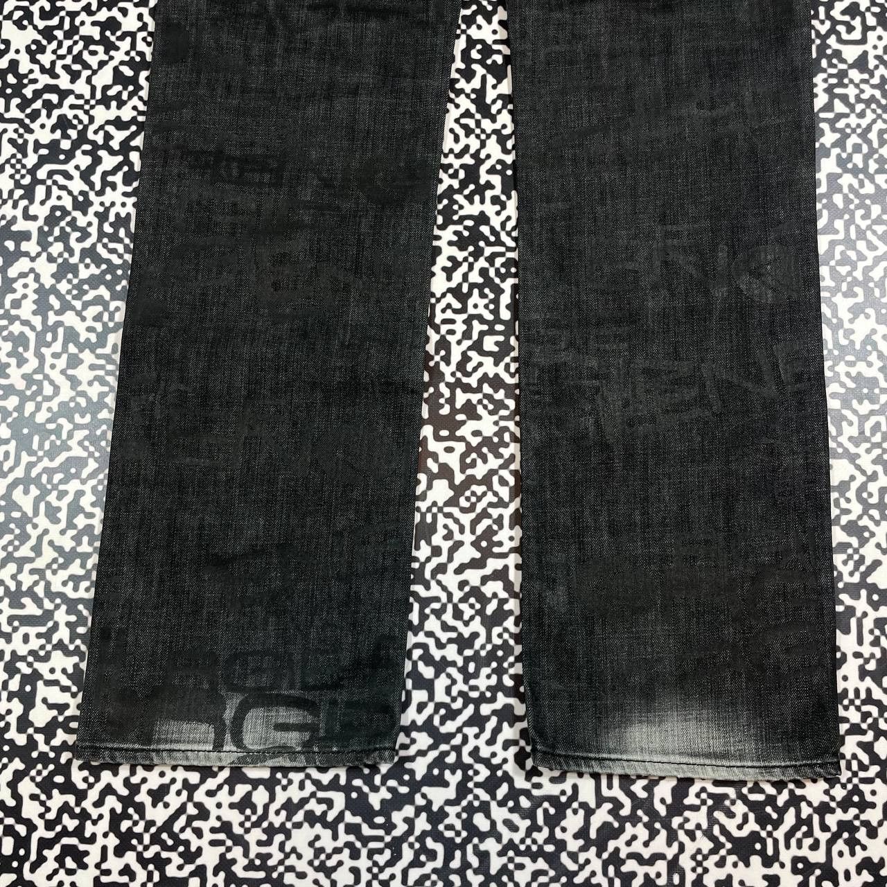 Energie Vintage Y2K Energie Miss Sixty Monogram Avant Garde Jeans Size US 34 / EU 50 - 7 Thumbnail