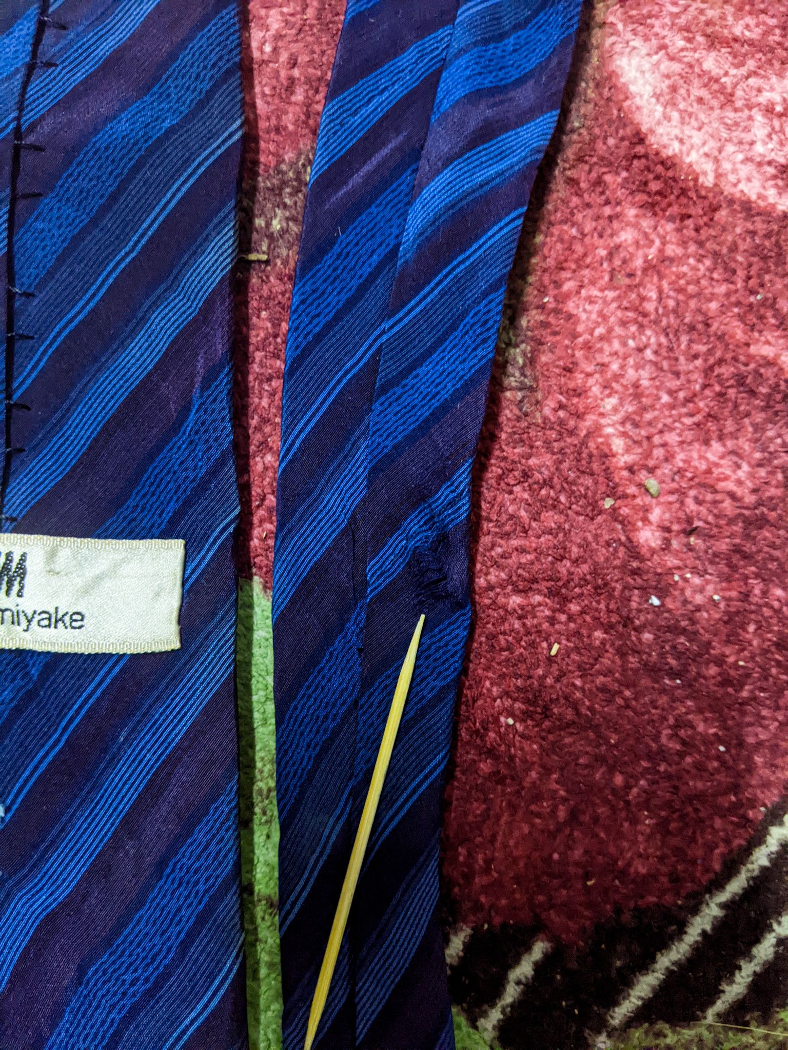 Issey Miyake Vintage Issey Miyake Silk Tie Size ONE SIZE - 2 Thumbnail