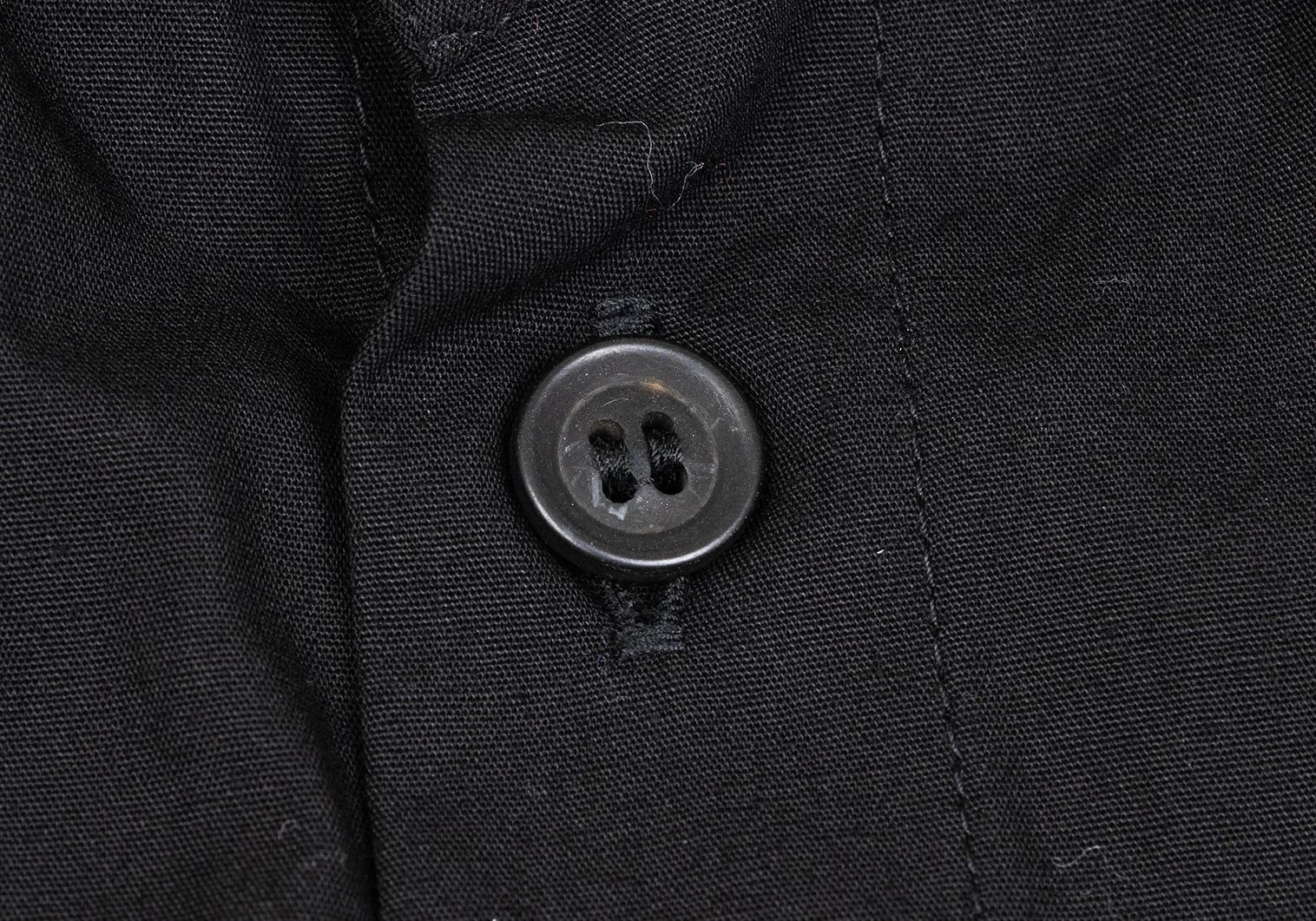 Yohji Yamamoto Double Color Cotton Long Shirt Black 3 Size US L / EU 52-54 / 3 - 5 Thumbnail