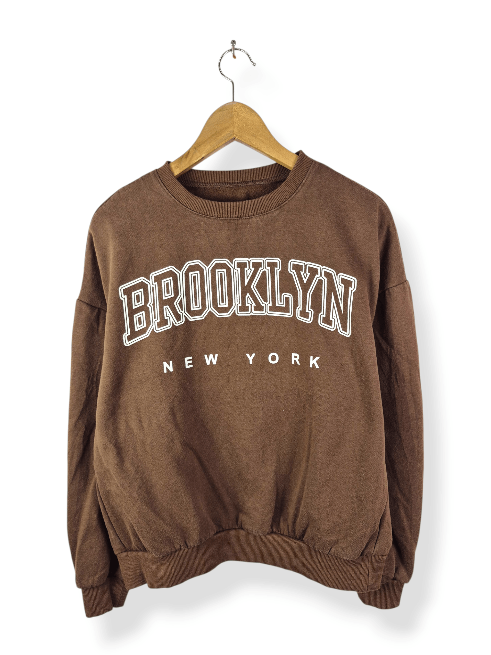 Vintage 🔥 Brooklyn New York Big Logo Spellout Sweatshirt Size US S / EU 44-46 / 1 - 1 Thumbnail