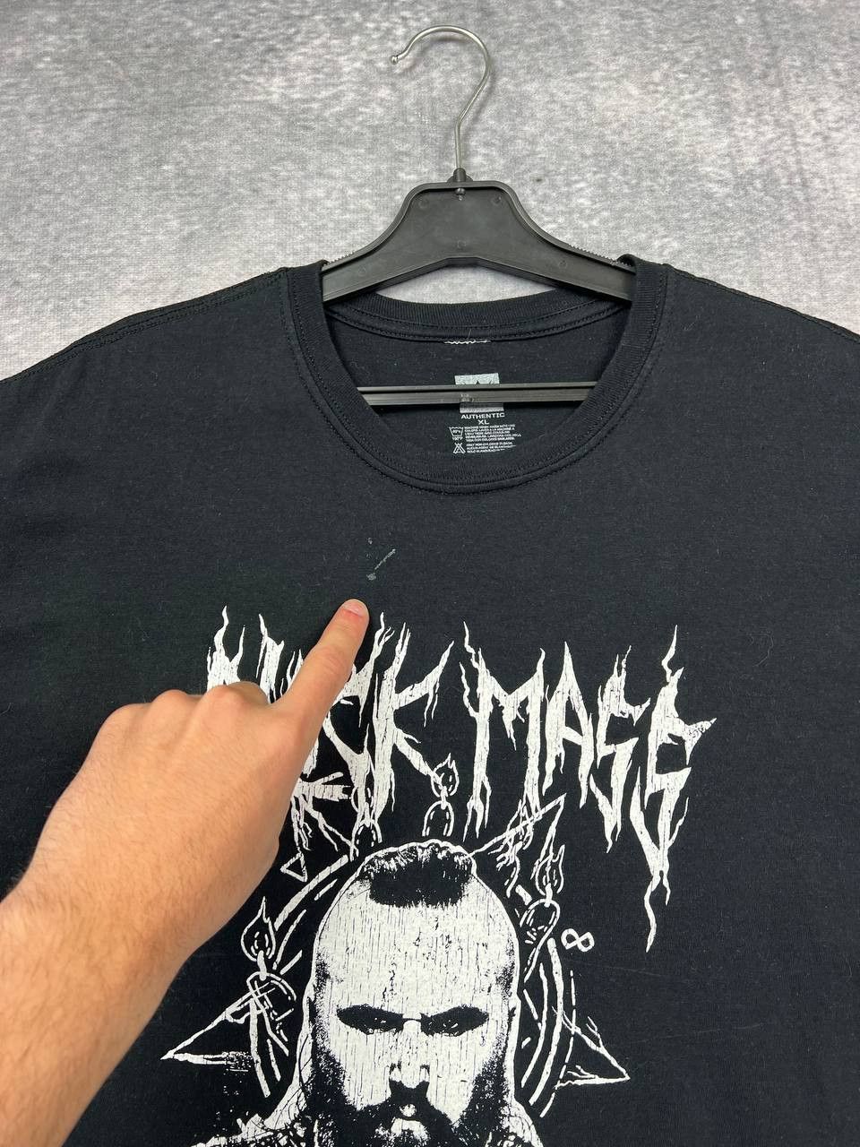 Band Tees × WWE × WWF wwe black mass wrestling merchendise tshirt xl Size US XL / EU 56 / 4 - 5 Thumbnail