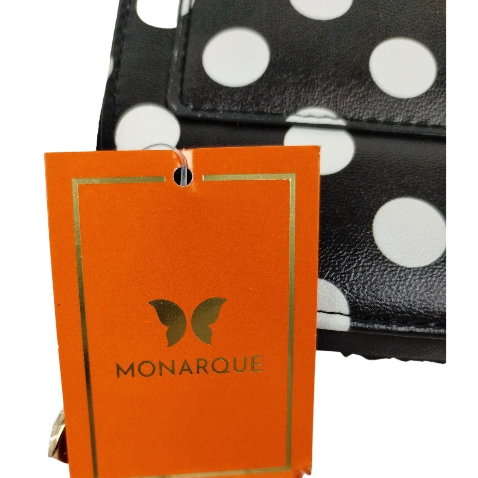 Other Monarque Polka Dot Crossbody Clutch Sling Zip Purse Bag with Size ONE SIZE - 2 Thumbnail