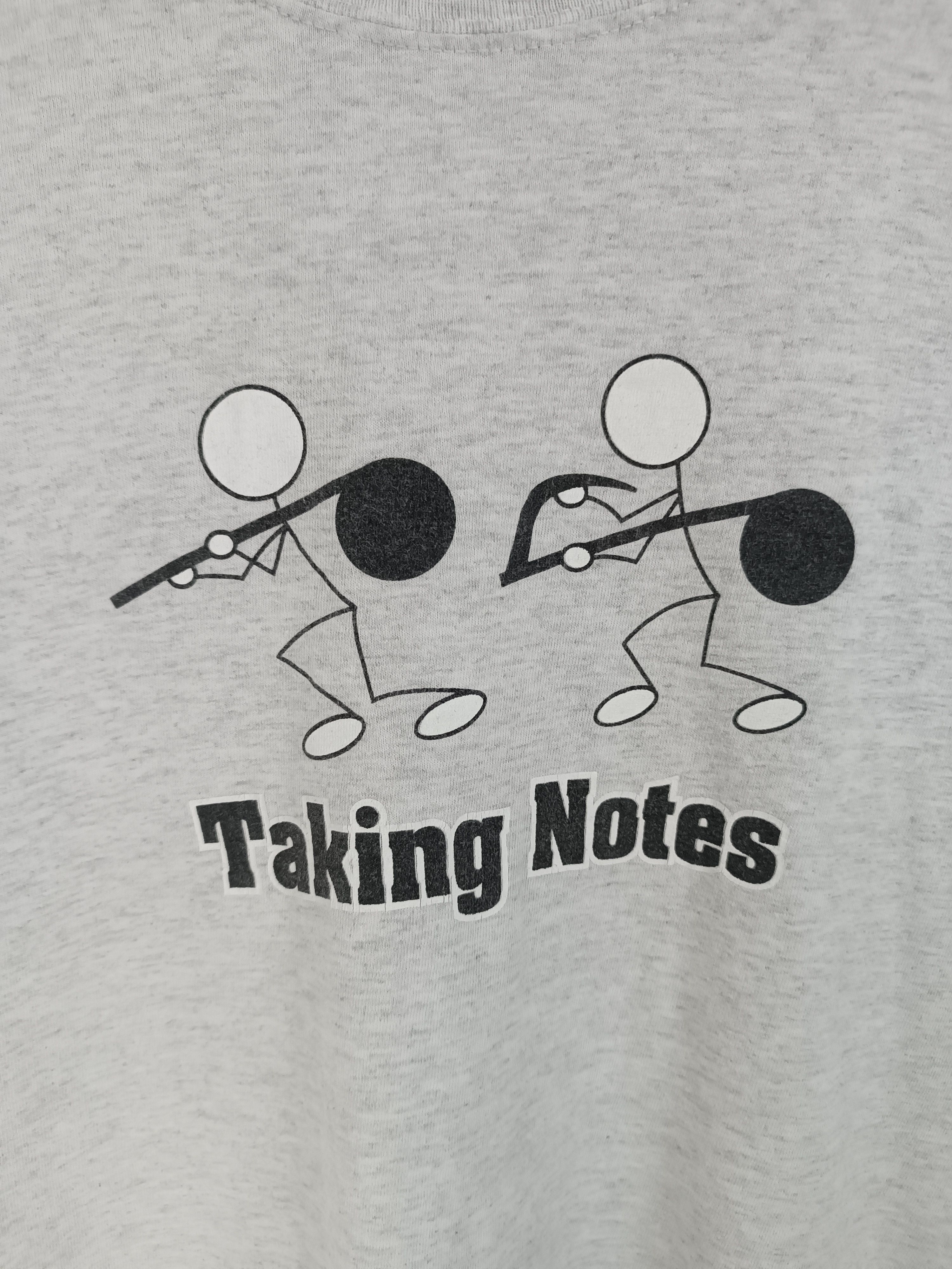 Vintage VINTAGE TAKING NOTES PARODY FUNNY QUOTE TEE HUMOR ADULTS Size US XL / EU 56 / 4 - 10 Thumbnail
