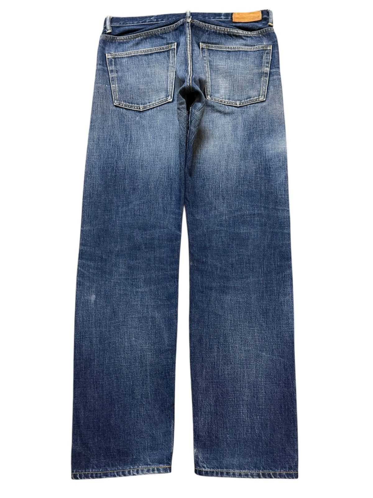 *A VONTADE Vintage 90s A Vontade Sanforized Selvedge Blue Faded Wash Size US 30 / EU 46 - 2 Thumbnail