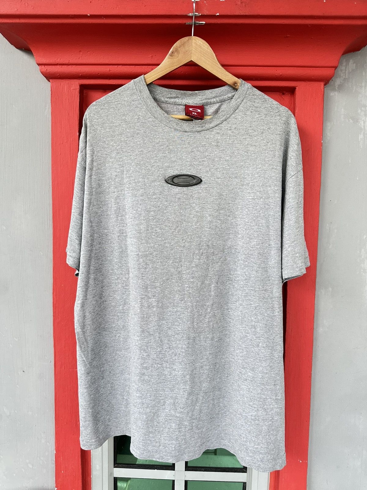 Oakley Vintage 90s Oakley Software 3D Center Logo Tee Size US XL / EU 56 / 4 - 1 Thumbnail