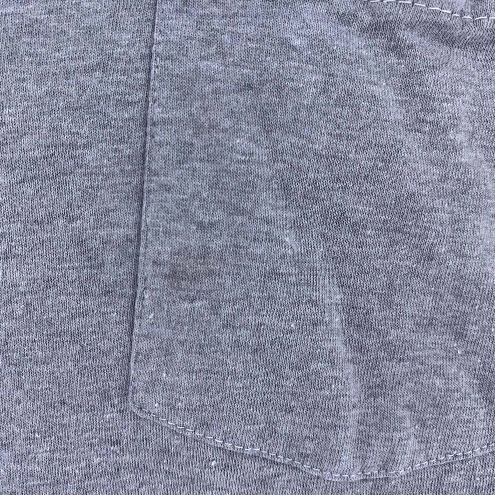 Hanes Hanes Shirt Mens M Gray Pocket Tee Crew Neck Short Sleeve Cotton Polyester Blend Size US M / EU 48-50 / 2 - 3 Thumbnail