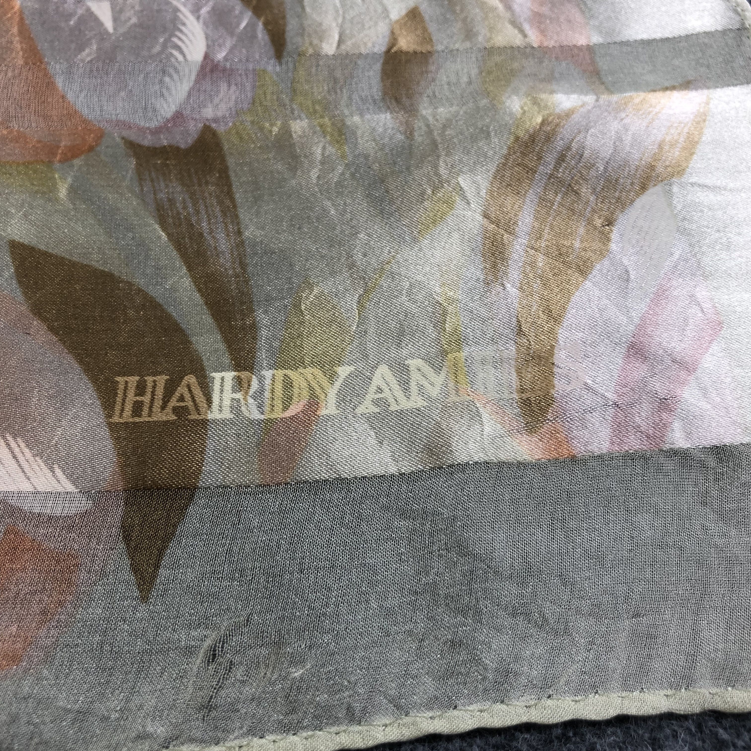 Hardy Amies Hardy Amies Slit Thread Silk Scarf M860 Size ONE SIZE - 3 Thumbnail