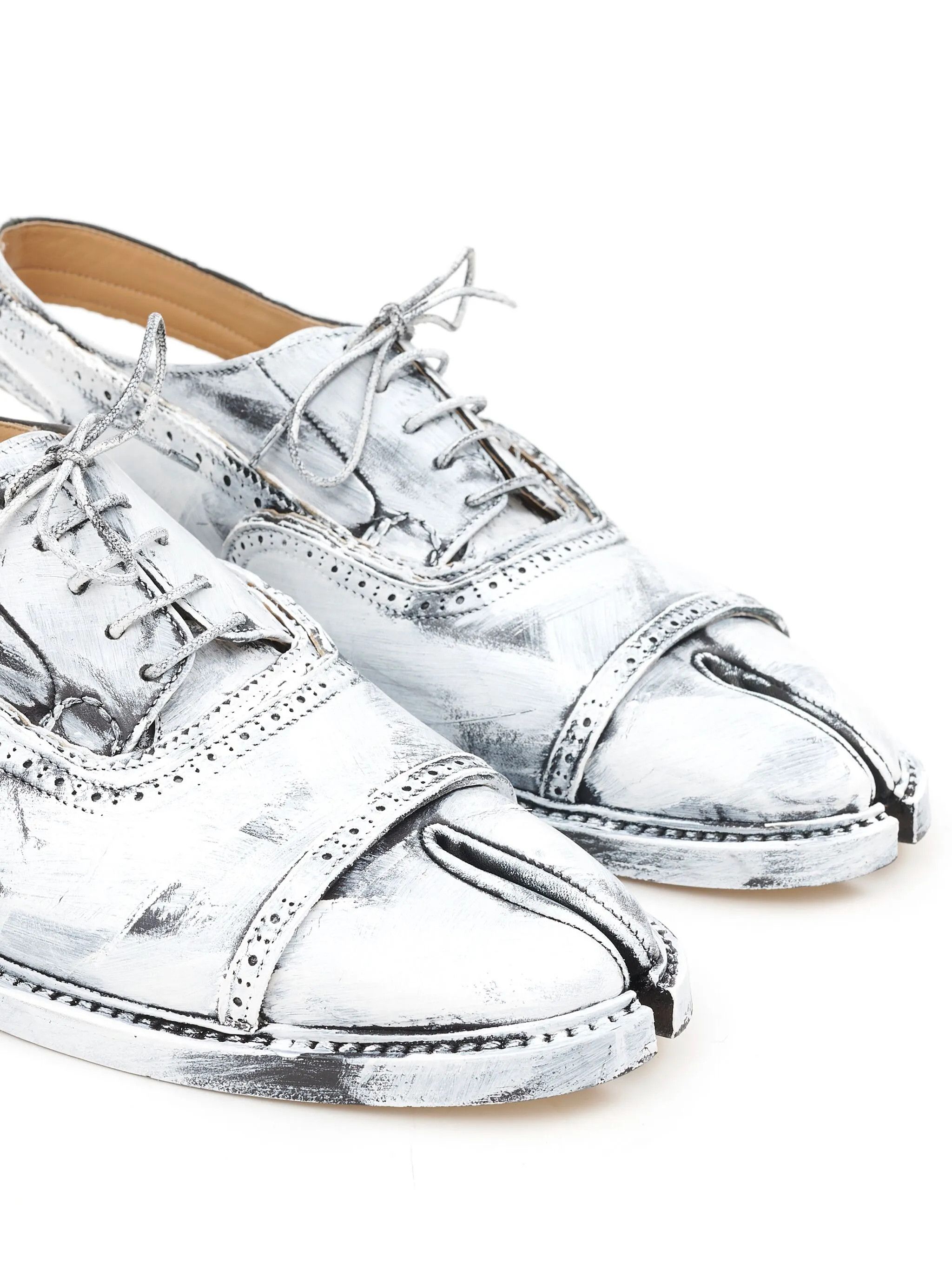 Maison Margiela oc11z0825 Monster Bianchetto Slingback Sandals White/Black Size US 12 / EU 45 - 4 Thumbnail