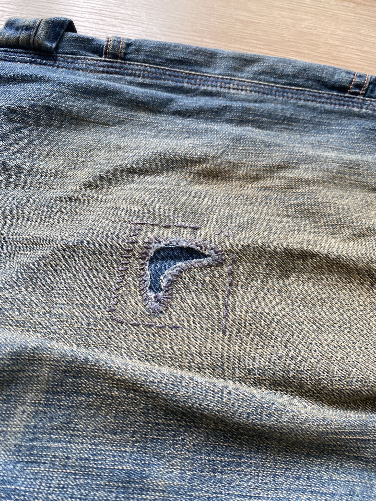 RRL Ralph Lauren Polo Ralph Lauren Relaxed Fit Distressed Carpenter Jean Size US 38 / EU 54 - 10 Thumbnail