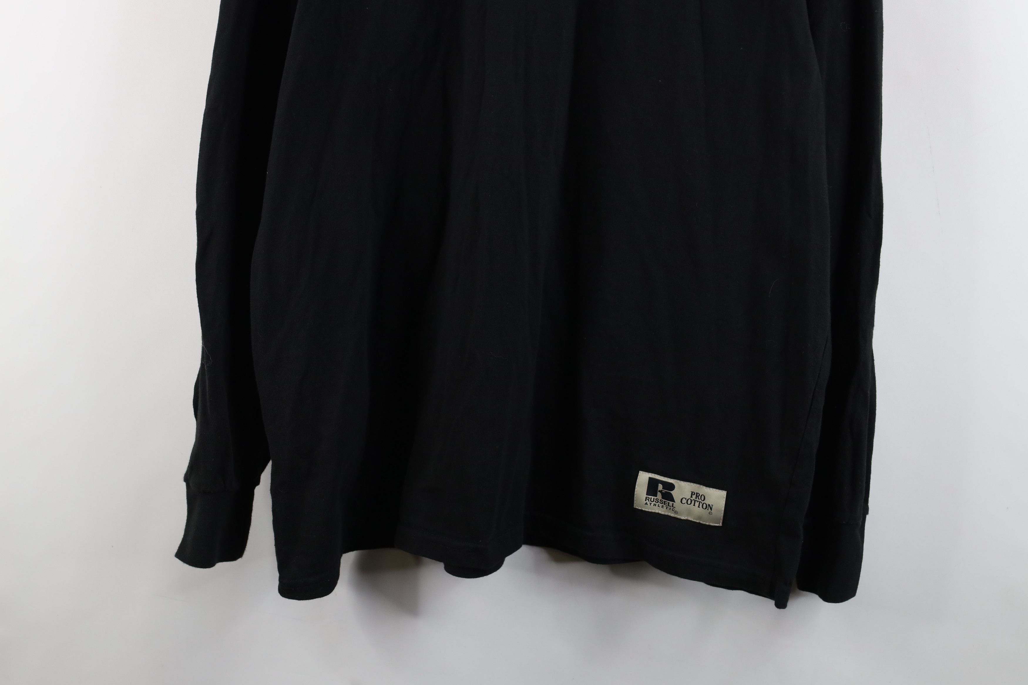 Russell Athletic × Vintage Vintage 90s Russell Athletic Mock Neck Long Sleeve T-Shirt Size US L / EU 52-54 / 3 - 3 Thumbnail