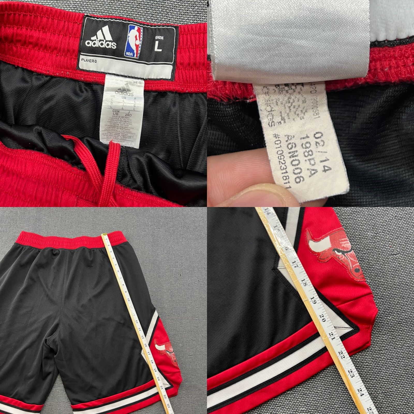 Adidas adidas Chicago Bulls 2013-2014 Away Mens Shorts L Basketball Adult NBA Adidas Size US 33 - 8 Thumbnail