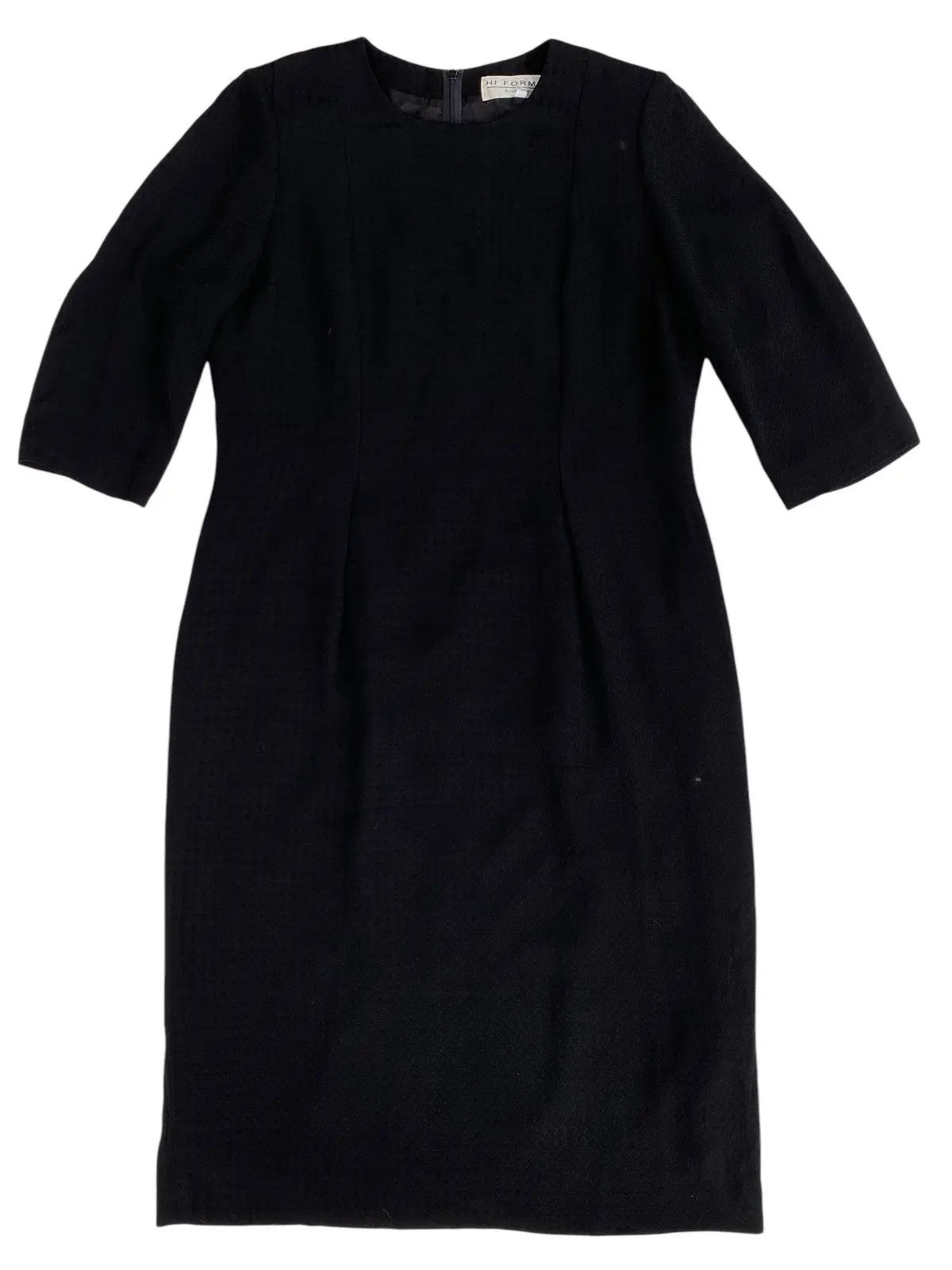Givenchy Vintage Givenchy Hi Format Black Textured Midi Dress Size M / US 6-8 / IT 42-44 - 1 Thumbnail