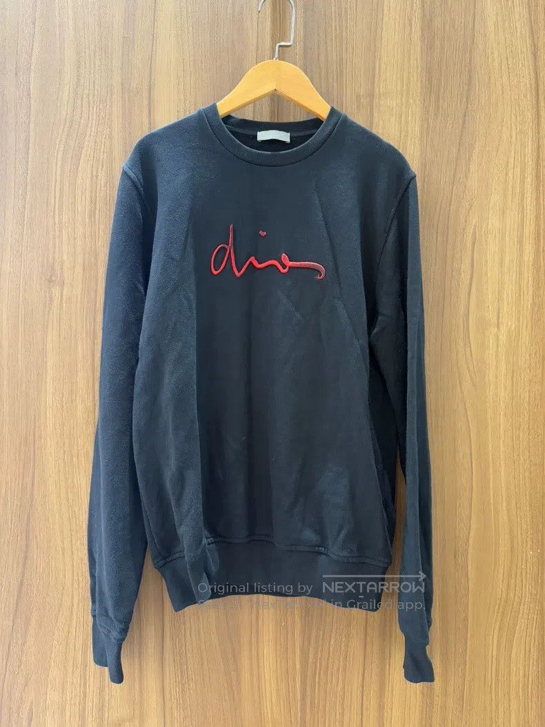 Dior Dior Black cursive logo sweatshirt Size US XS / EU 42 / 0 - 1 Thumbnail