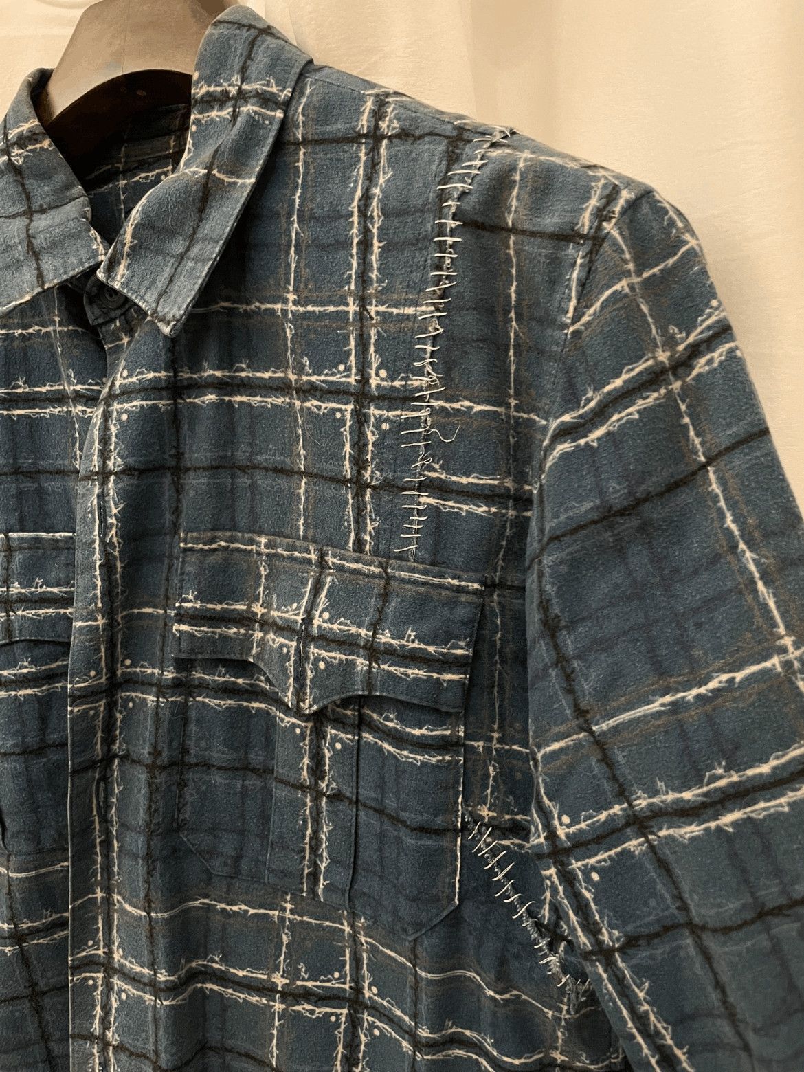 Undercover Undercover 03SS SCAB Distresssed Shirt Size US M / EU 48-50 / 2 - 3 Thumbnail