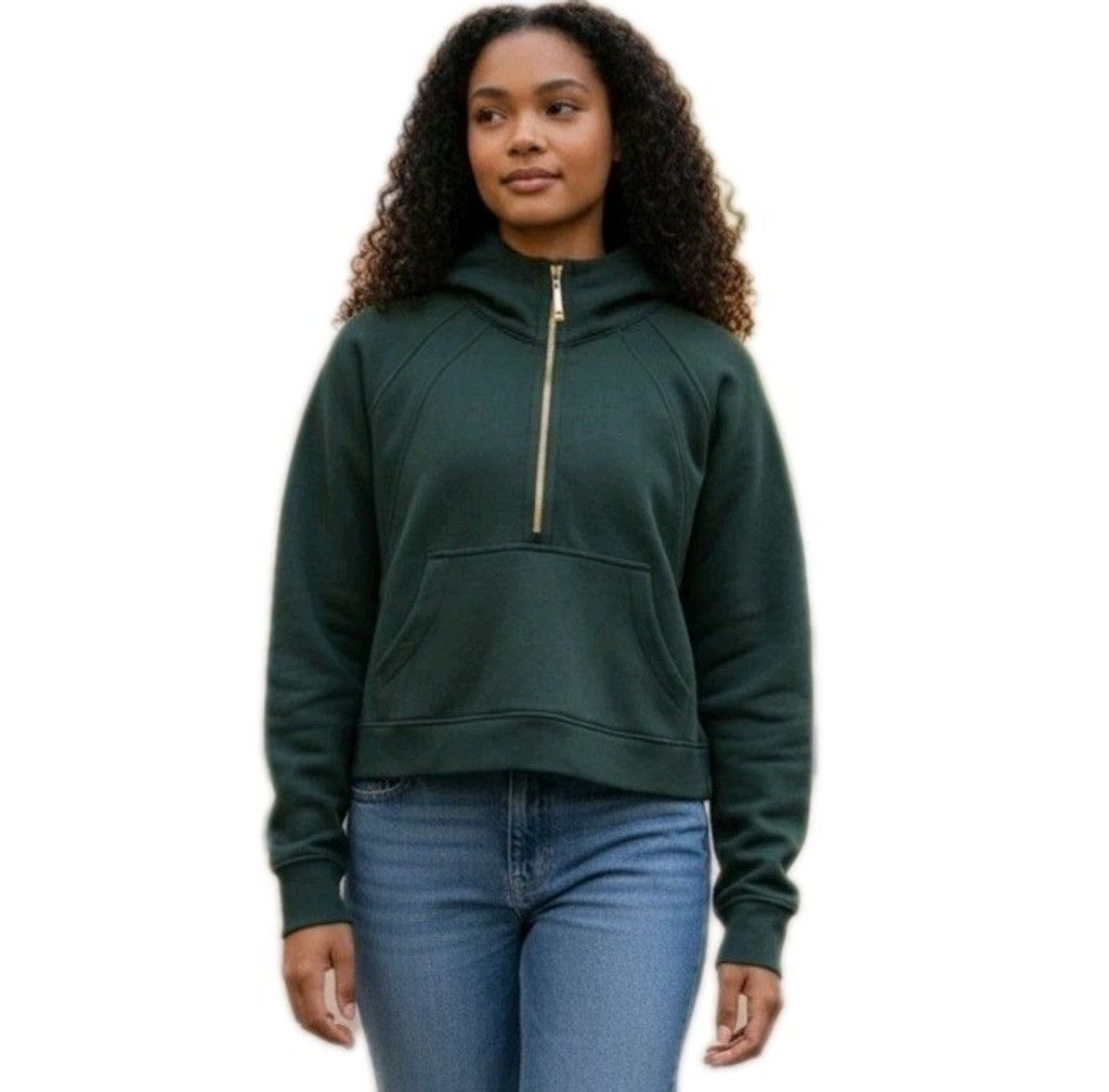 Lululemon Lululemon Scuba Oversized Funnel Half-Zip Mint Green Gold Zi Size M / US 6-8 / IT 42-44 - 1 Thumbnail