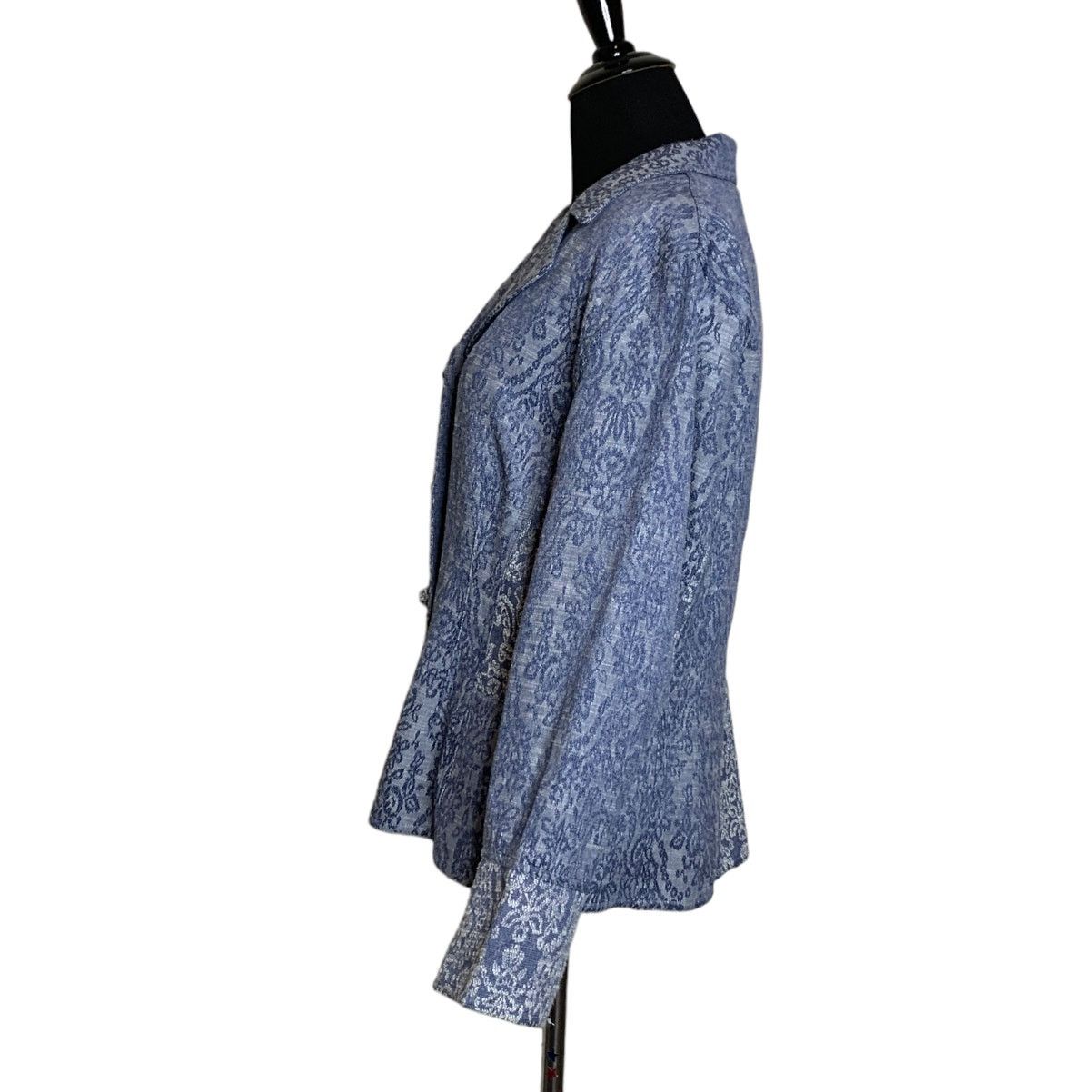 J. Jill J. Jill Blazer Embroidered Brocade Blazer size 12P Size XL / US 12-14 / IT 48-50 - 9 Thumbnail
