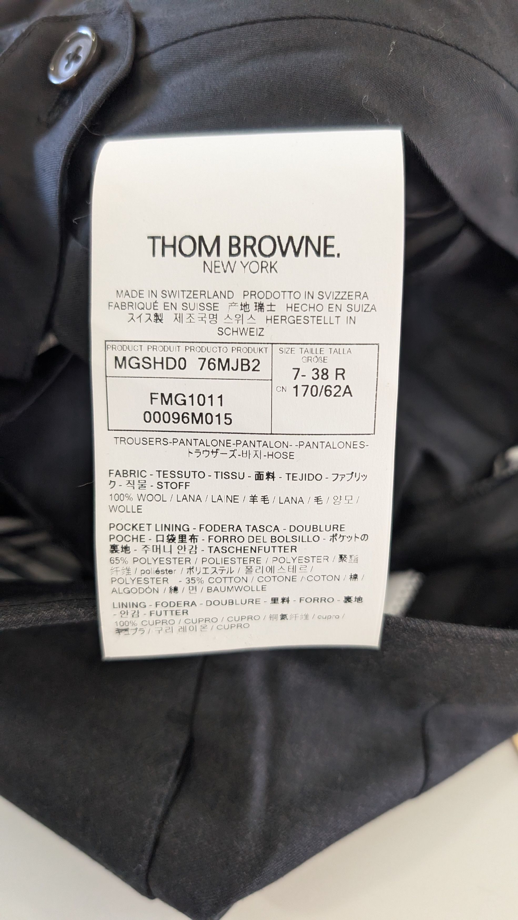 Thom Browne Thom Browne New York Charcoal Wool Master Garment Size 38 Size 27" / US 4 / IT 40 - 9 Thumbnail
