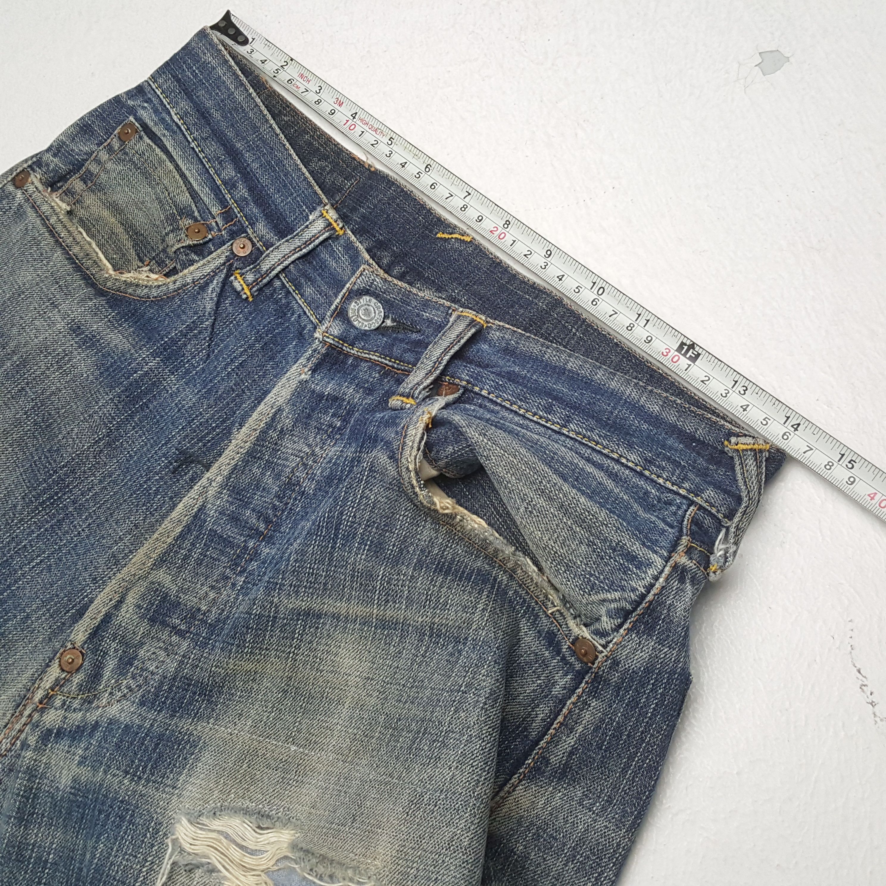 Evisu × Japanese Brand Vintage EVISU x McDonald Daicock Custom Distressed Jeans Size US 28 / EU 44 - 7 Thumbnail