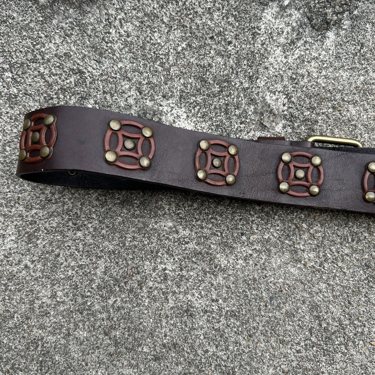 Vintage Vintage studded leather belt (Kapital Style) Size ONE SIZE - 7 Thumbnail