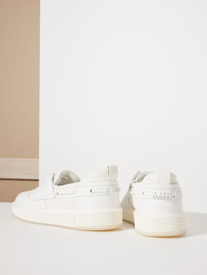 Amiri o1s1wg110525 MA Boat Shoes in White Size US 8 / EU 41 - 3 Thumbnail