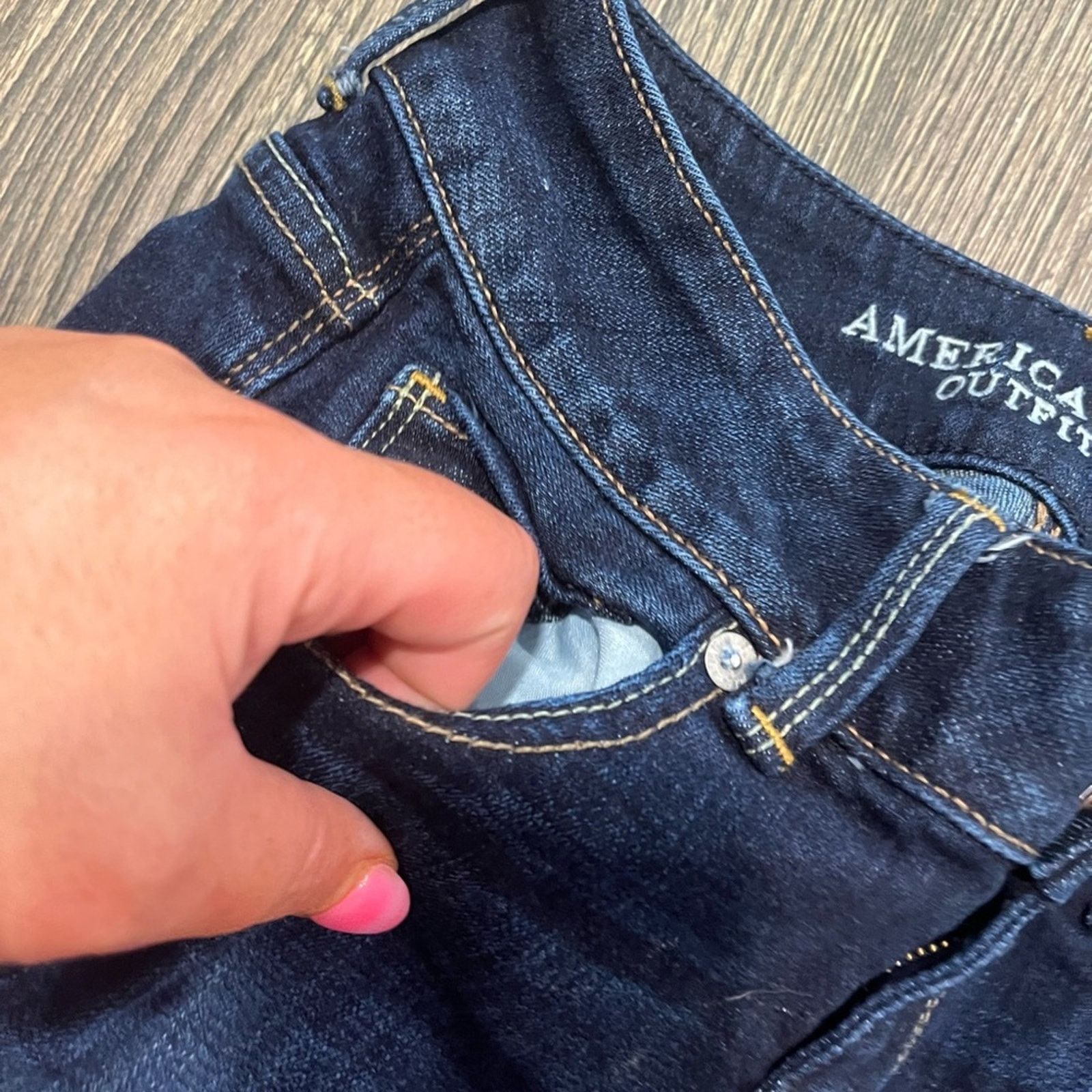 American Eagle Outfitters American Eagle Artist Crop Jeans Low Rise Pockets Stretch 0 Size 25" / US 0 / IT 36 - 5 Thumbnail