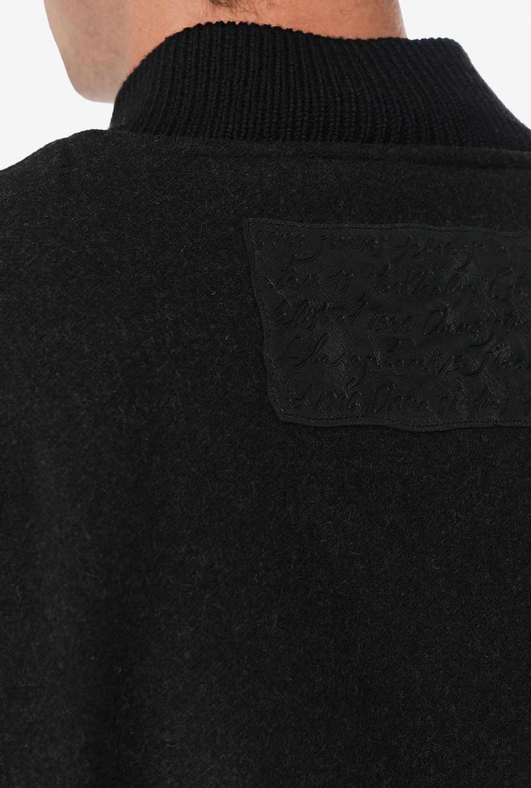 Acne Studios Last Size Acne Studios Leather Trimmed Wool Bomber Jacket Size US L / EU 52-54 / 3 - 3 Thumbnail