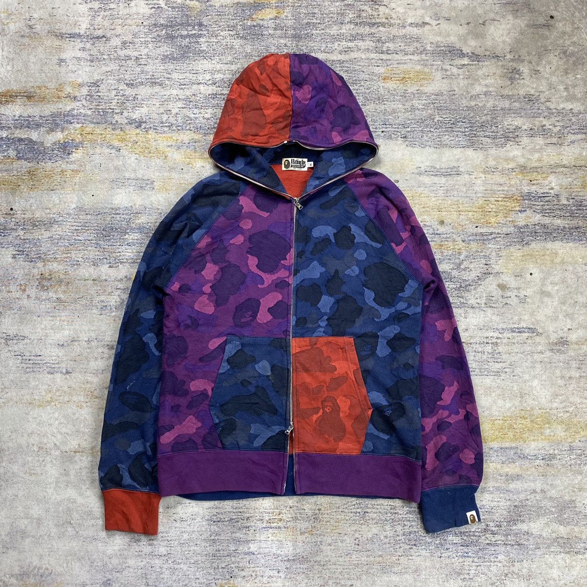 Bape bape candy multi color camouflage full zip hoodie Size US L / EU 52-54 / 3 - 2 Thumbnail