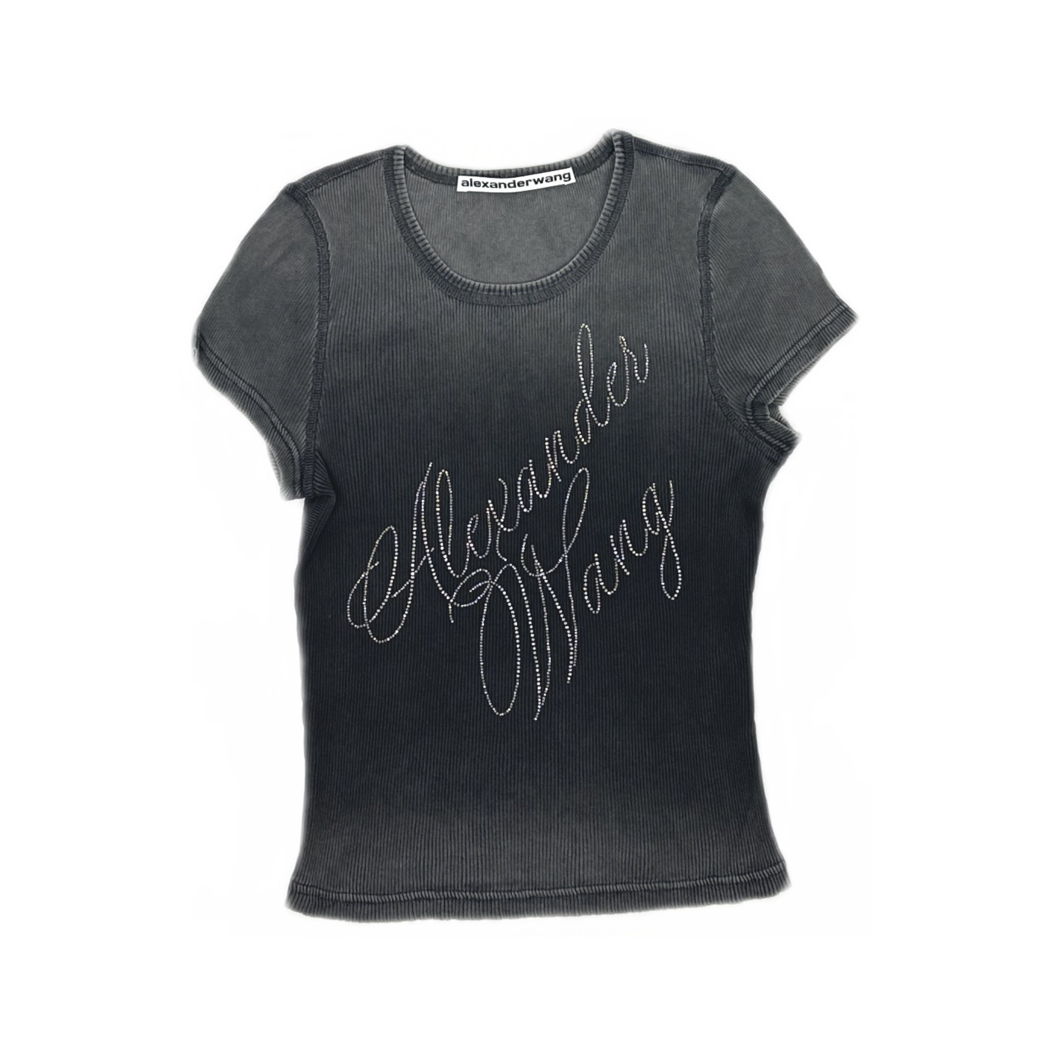 Alexander Wang Alexander Wang Crystal Logo T-Shirt Size M Size M / US 6-8 / IT 42-44 - 1 Thumbnail