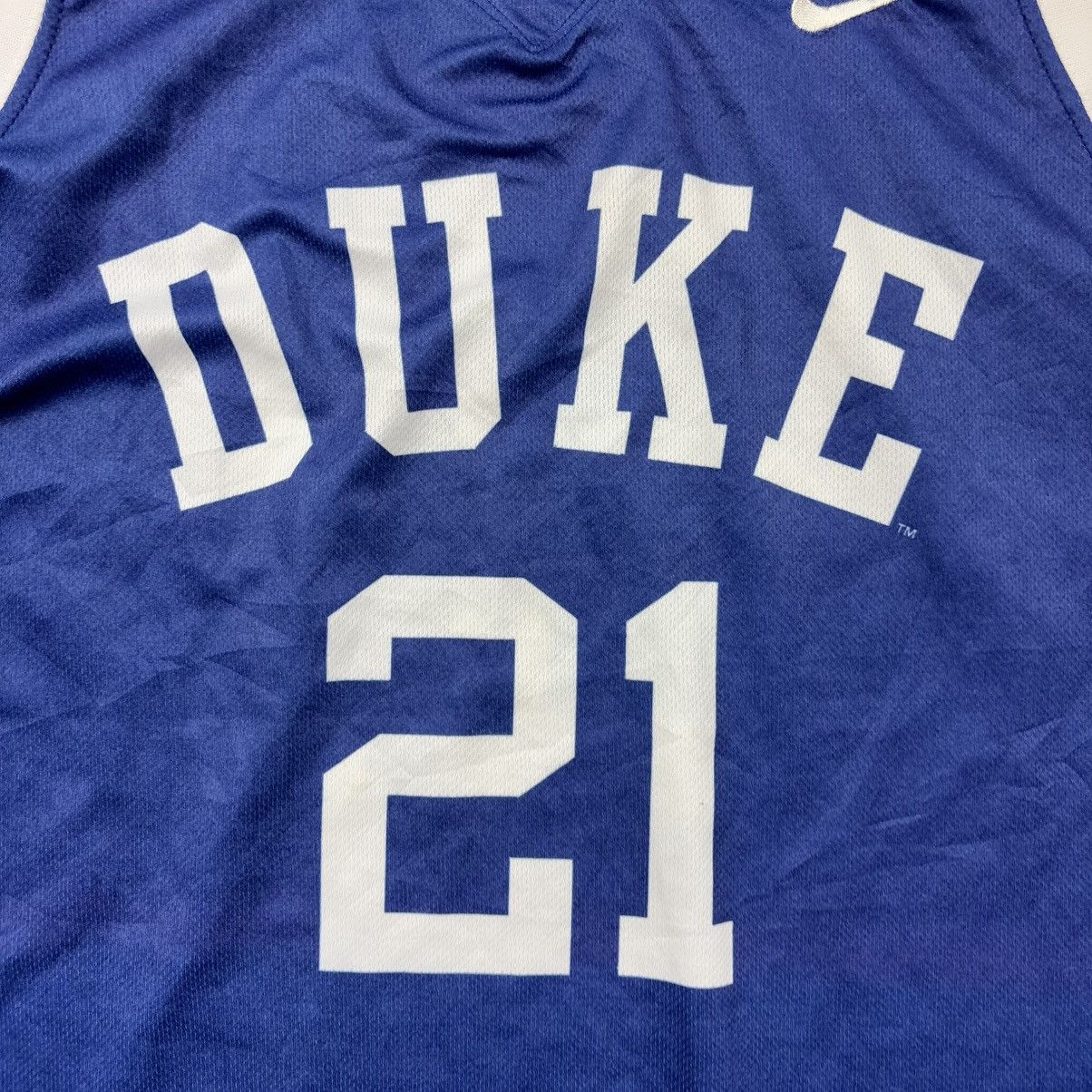 Nike DUKE Blue Devils Vintage 90s Nike Basketball Jersey #21 Size US XL / EU 56 / 4 - 3 Thumbnail