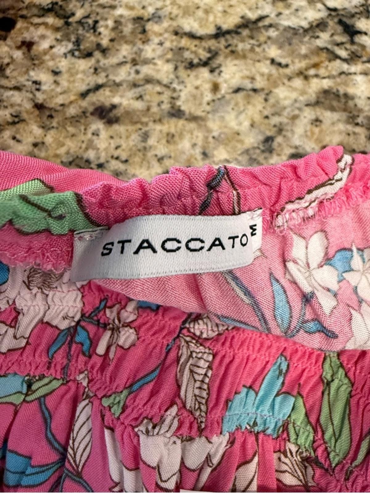 Other Stacatto boho floral ruffled tank top pink multicolor SZ M Size M / US 6-8 / IT 42-44 - 5 Thumbnail