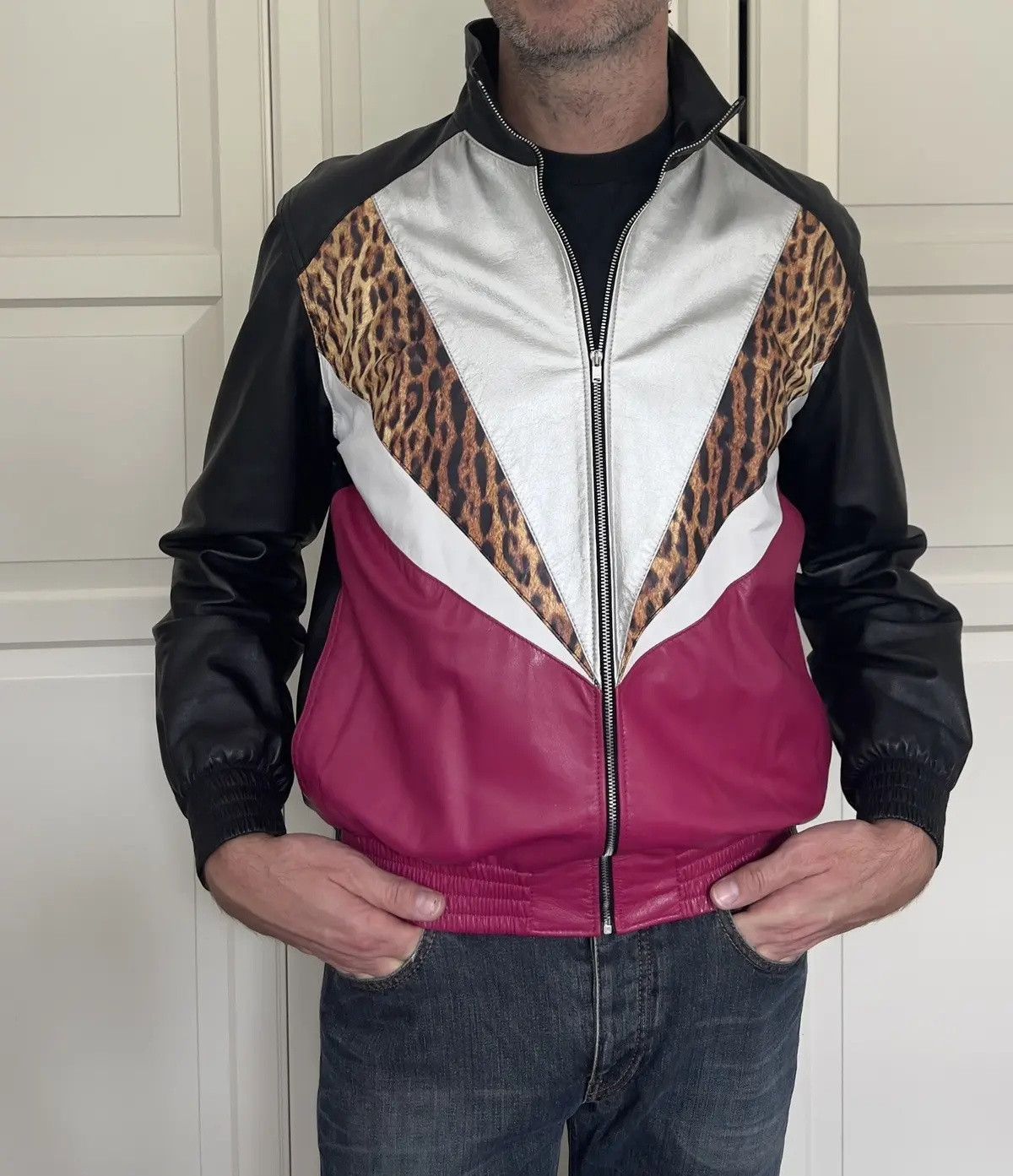 Saint Laurent Paris Surf sound leather jacket Size US M / EU 48-50 / 2 - 7 Thumbnail