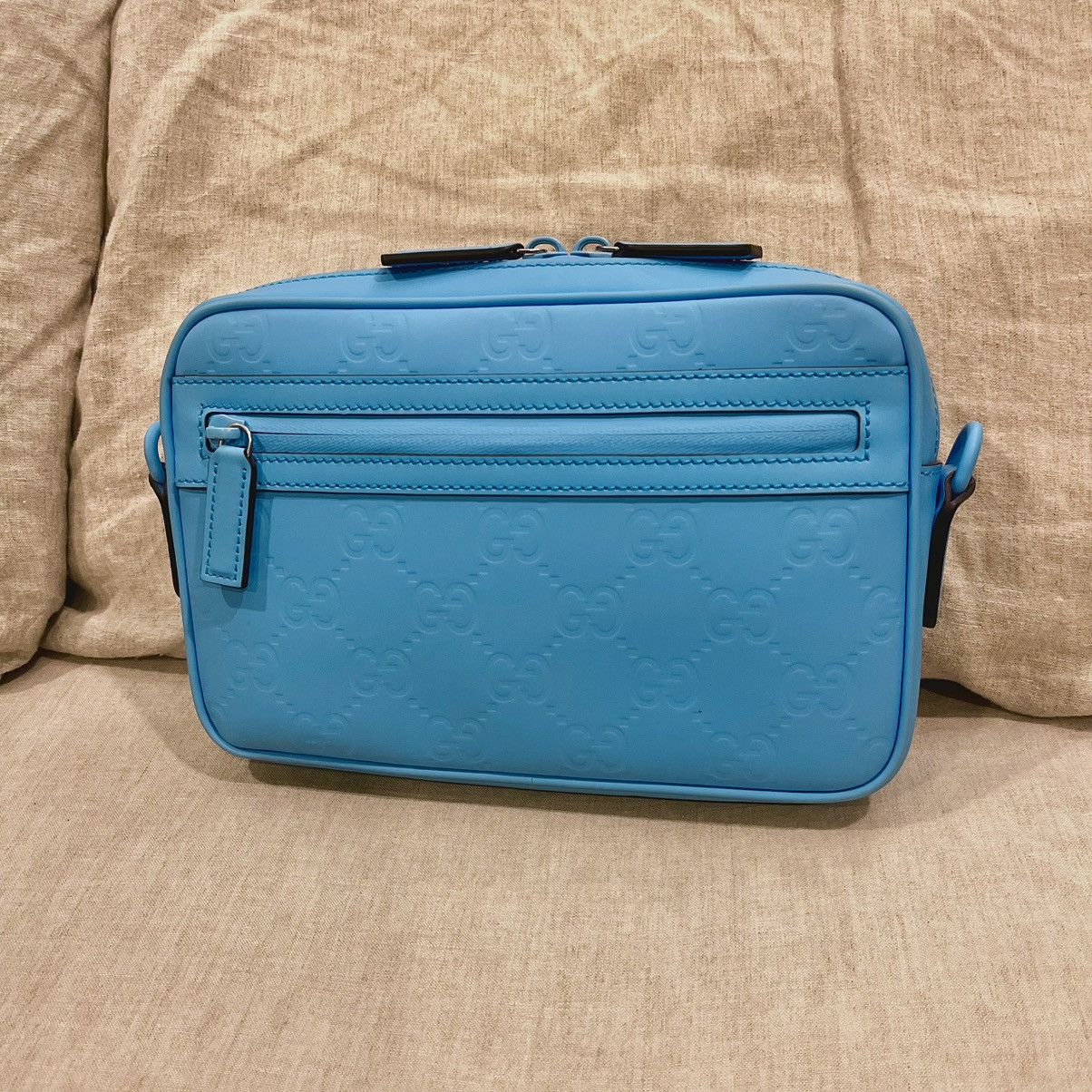 Gucci $2600 Gucci GG Monogram Embossed Waterproof Leather Bag Size ONE SIZE - 3 Thumbnail