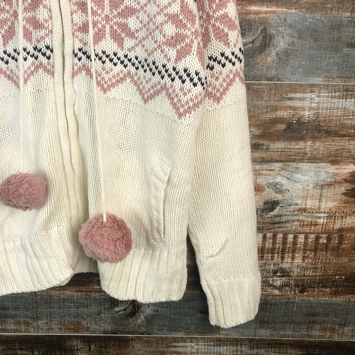 Homespun Knitwear × Japanese Brand J-Honey White Hoodie Knitwear #A1896 Size M / US 6-8 / IT 42-44 - 8 Thumbnail