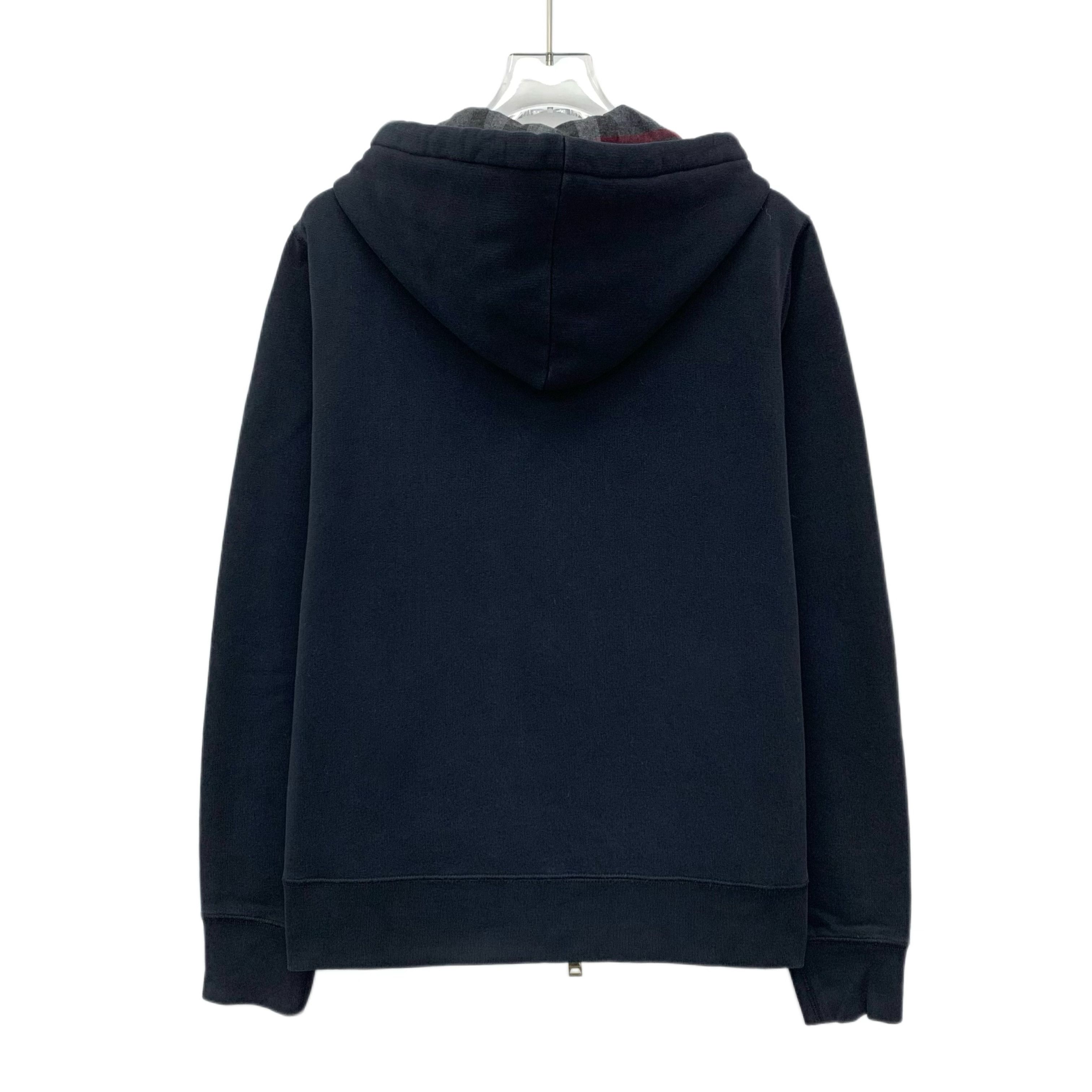 Burberry Burberry Black Cotton Zip-Up Hoodie (Size S) Size US S / EU 44-46 / 1 - 8 Thumbnail