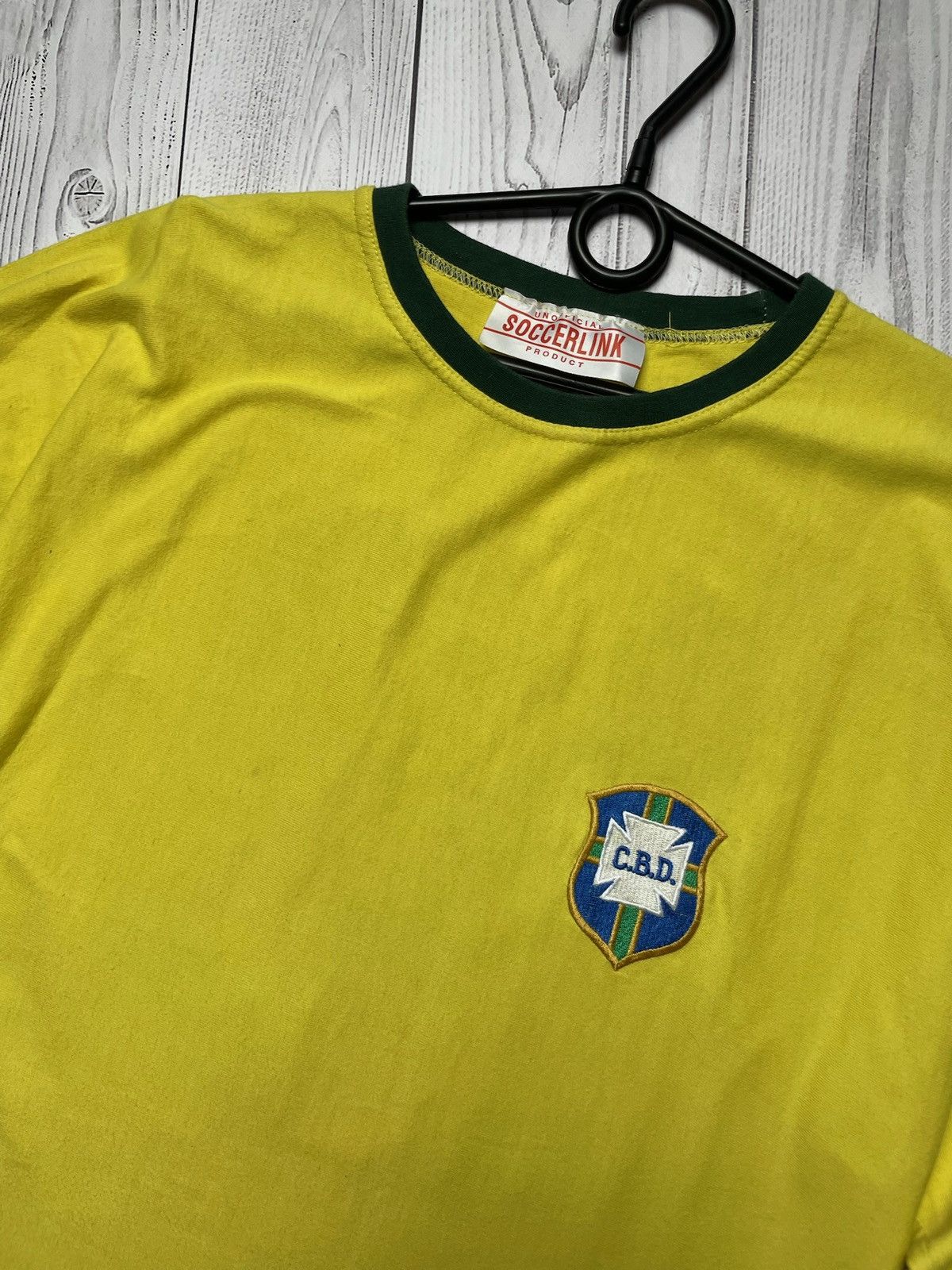 Vintage Vintage Brazil 10 logo long sleeve rare yellow retro L Size US L / EU 52-54 / 3 - 3 Thumbnail