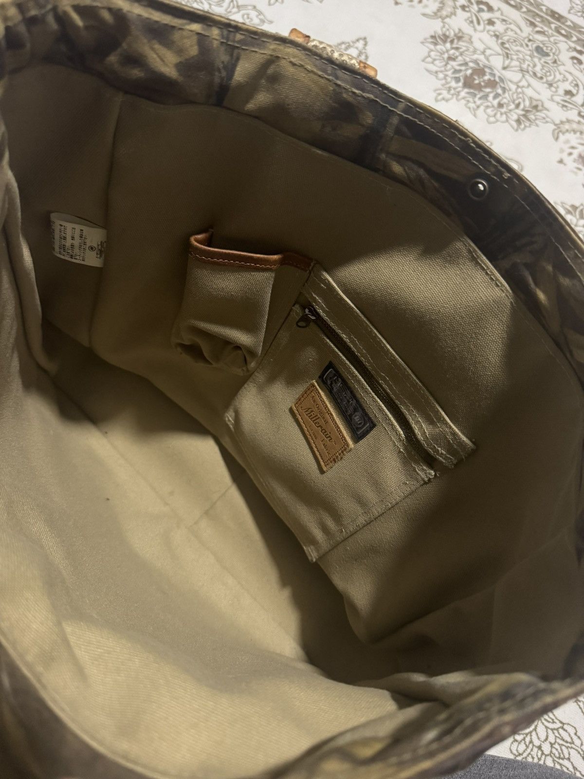 Japanese Brand × MasterPiece AW 18-20 MSPC x Real Camo Medium Luxury Leather Tote Bag Size ONE SIZE - 11 Thumbnail