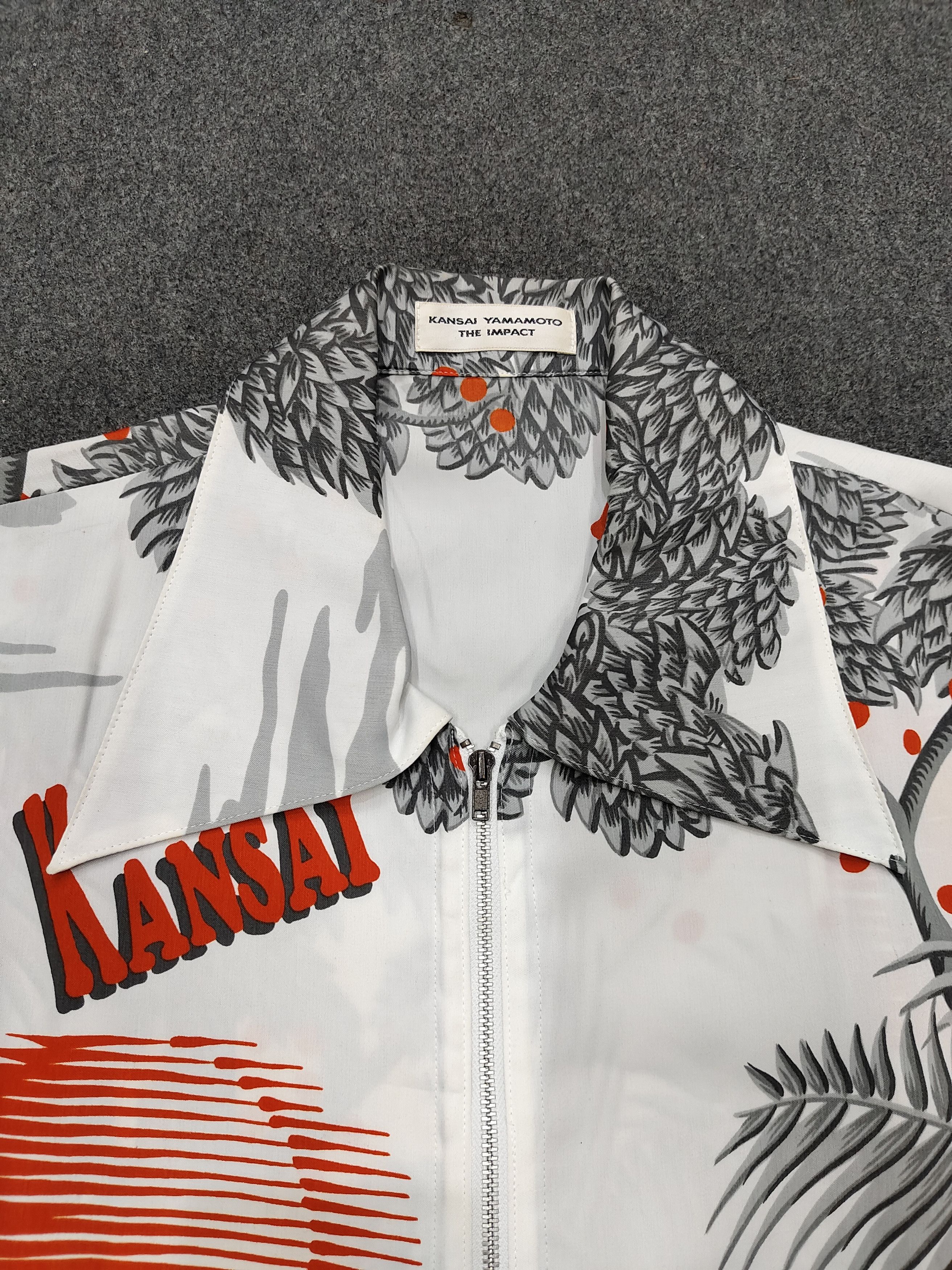 Kansai Yamamoto 90s Kansai Yamamoto- Archive Summer Sunset Art Zip Shirt Size US M / EU 48-50 / 2 - 9 Thumbnail
