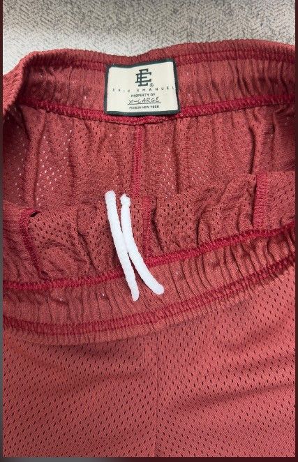 Eric Emanuel Eric Emanuel Shorts Men's Mesh Cinnamon/Shocking orange XL Size US 39 - 2 Thumbnail