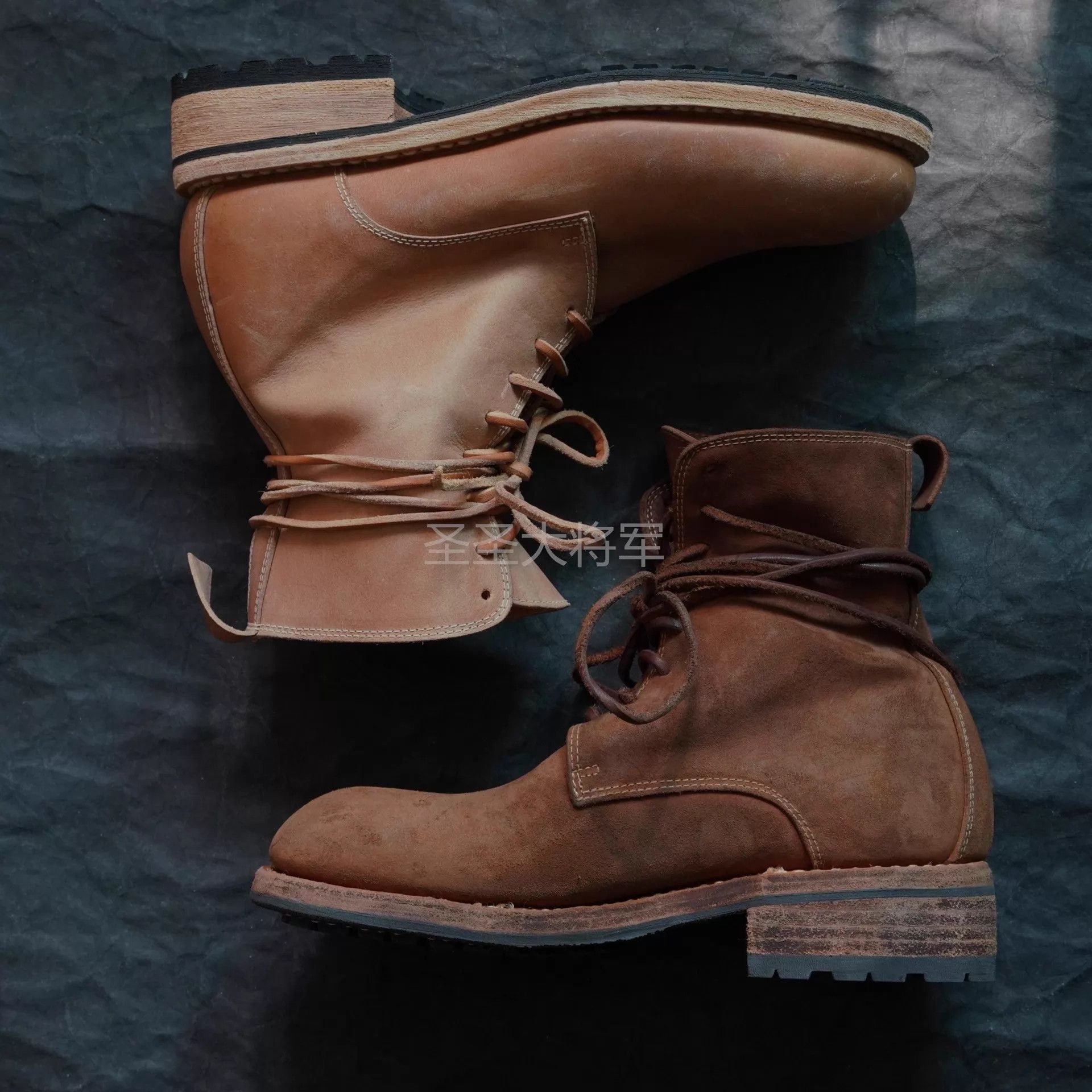 Guidi Guidi Rosellini Vtg Veg Tan Leather Boots Sz 37+38 Size US 6.5 / IT 36.5 - 1 Thumbnail
