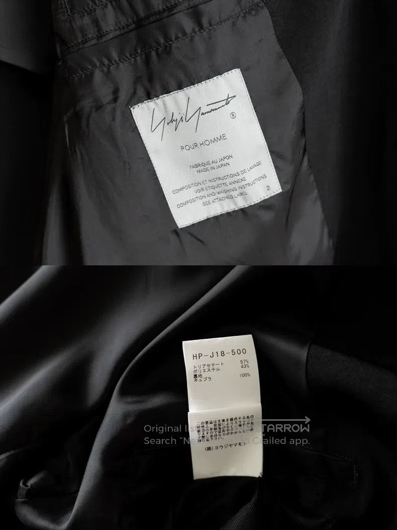 Yohji Yamamoto YOHJI YAMAMOTO Double-breasted Three Acetate Jacket Size US M / EU 48-50 / 2 - 7 Thumbnail