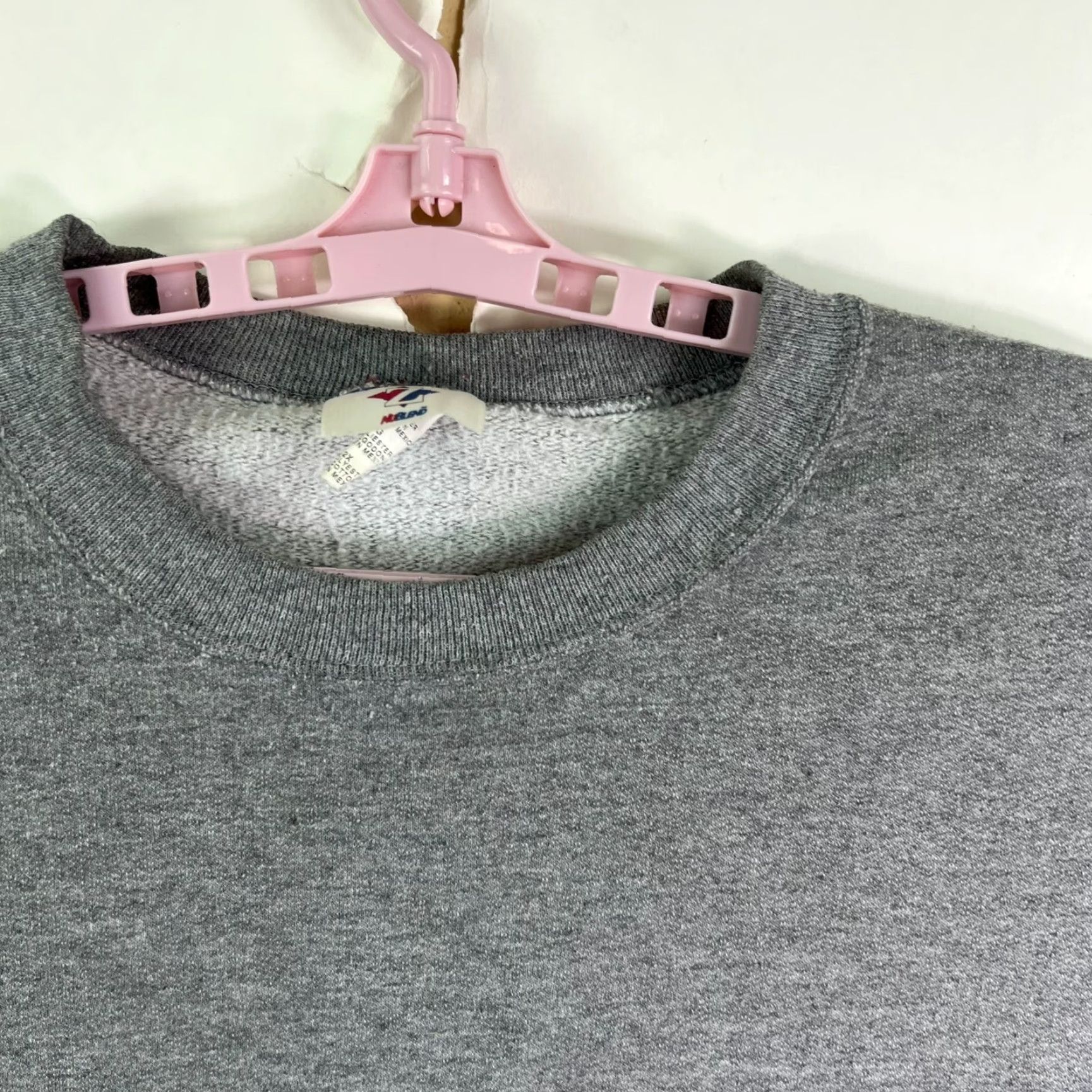 Jerzees JERZEES Nu Blend Pull-Over Sweatshirt Mens Size 2XL Gray Crew Neck Long Sleeve Embroidered Cotton Polyester Knit Sweatshirt Sports Beach Classic Size US XXL / EU 58 / 5 - 3 Thumbnail