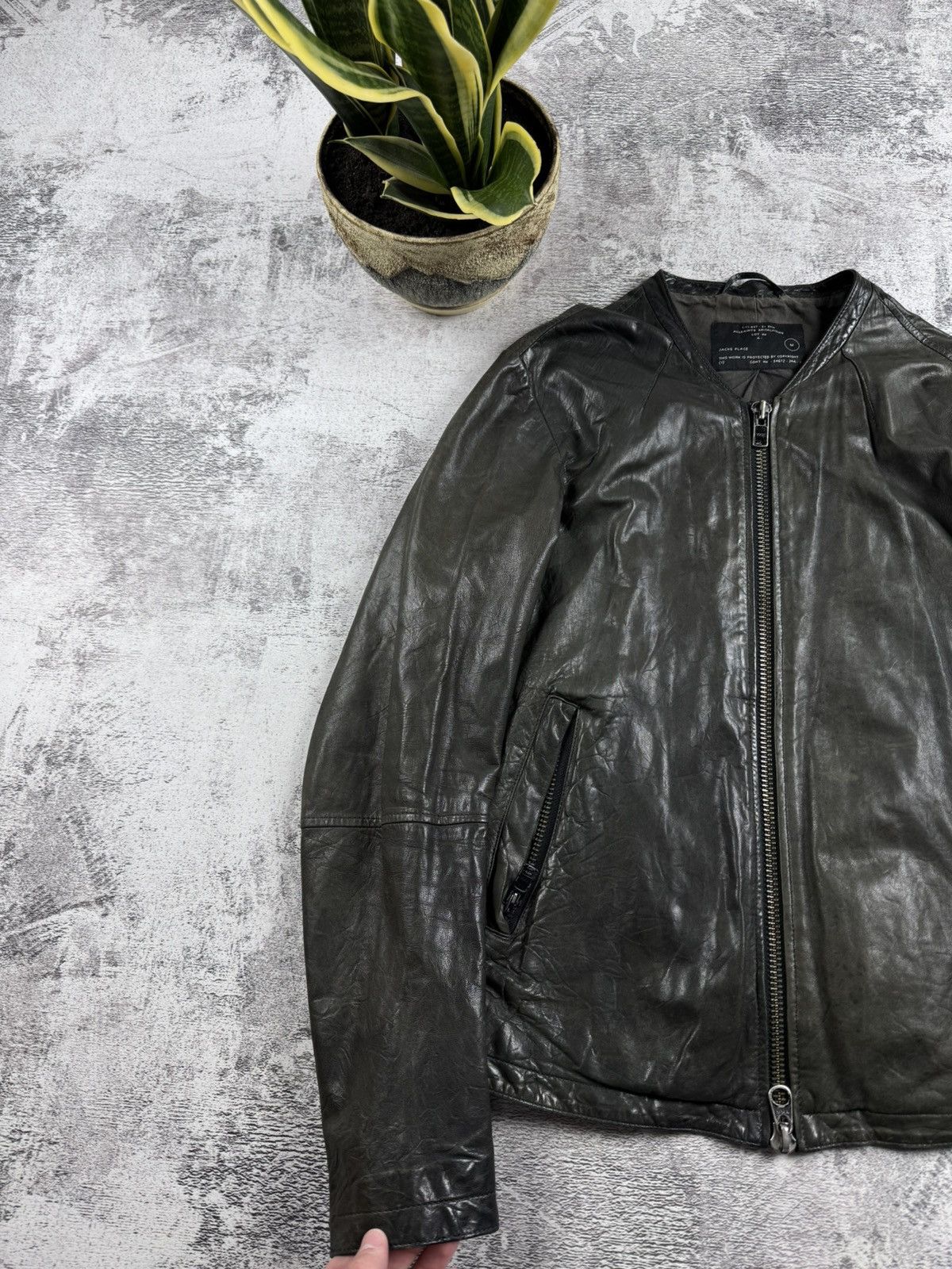 Allsaints ALLSAINTS Spitalfields Jacks Place Bomber Olive Jacket Coat Size US M / EU 48-50 / 2 - 9 Thumbnail